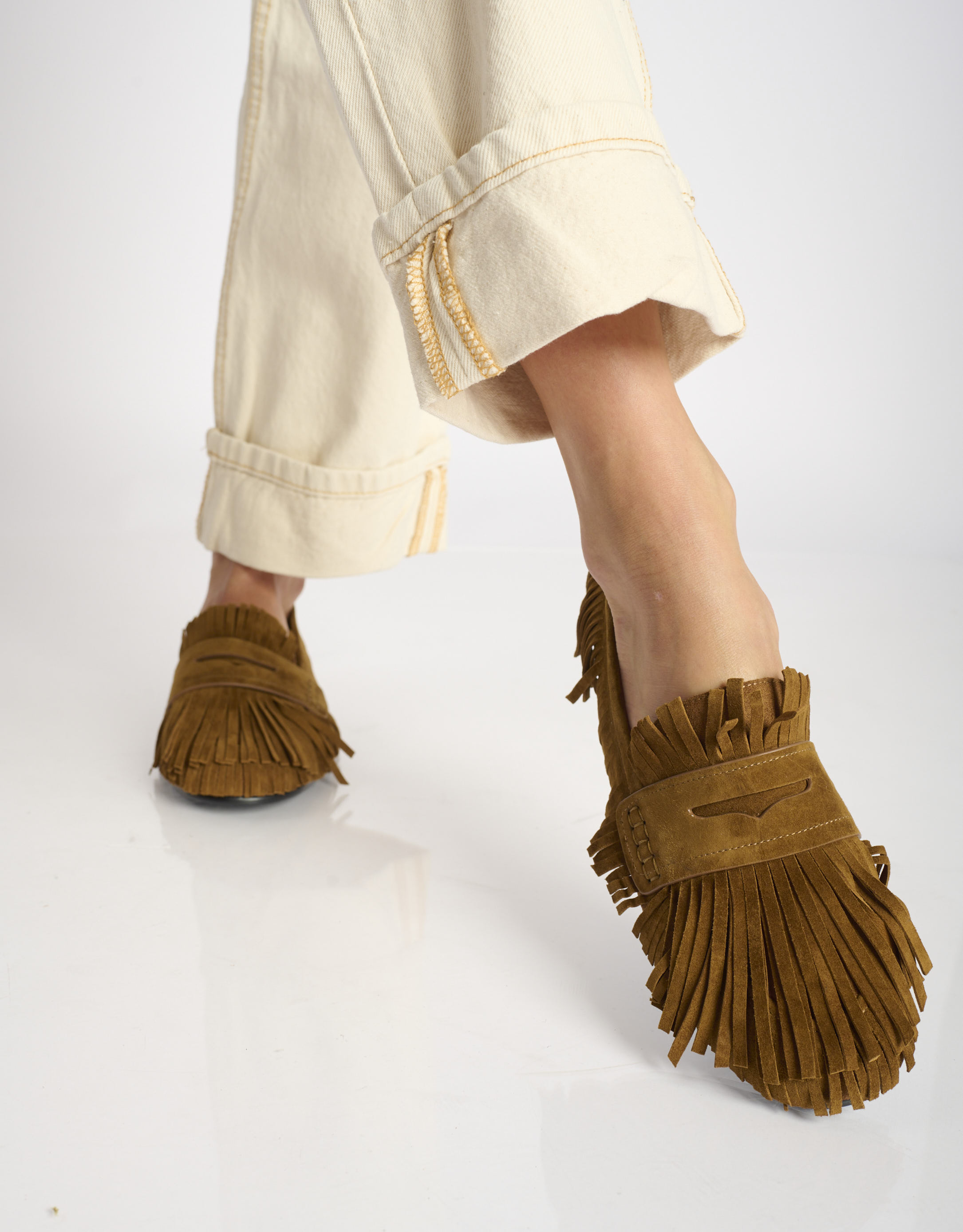 נעלי נשים -  - נעלי מוקסין MIZAR - קאמל1