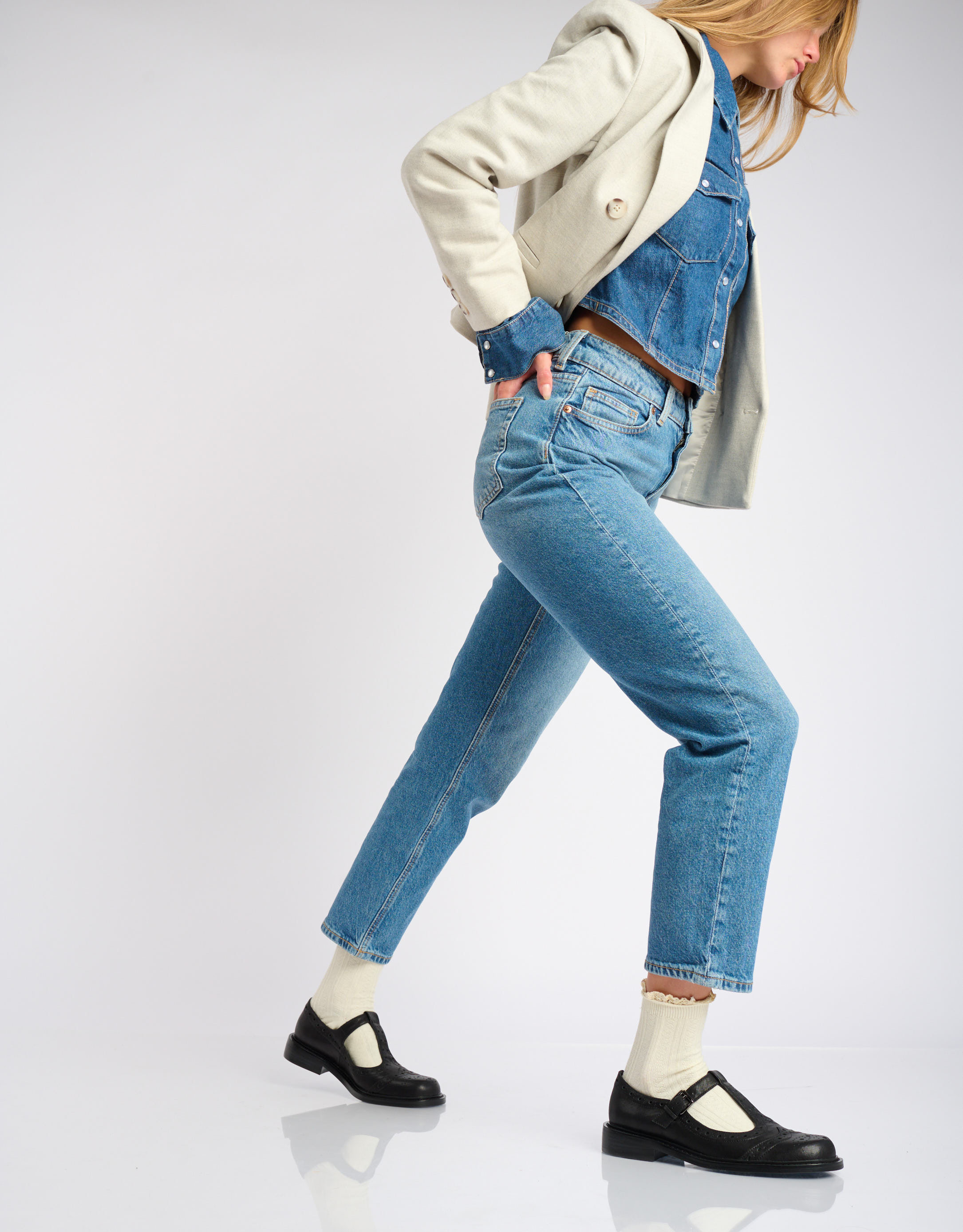 נעלי נשים -  - נעלי בובה MAIA - שחור1