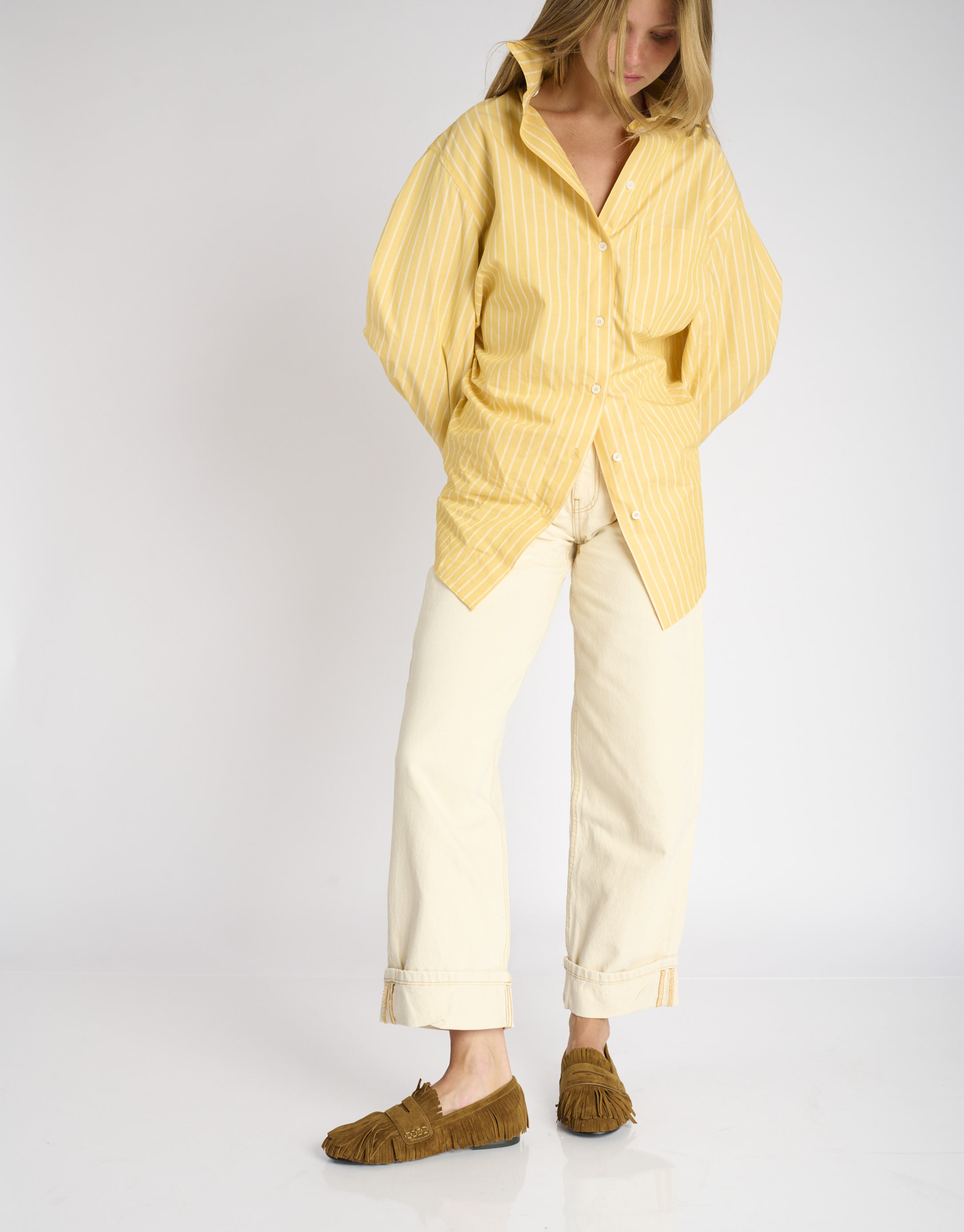 נעלי נשים -  - נעלי מוקסין MIZAR - קאמל2