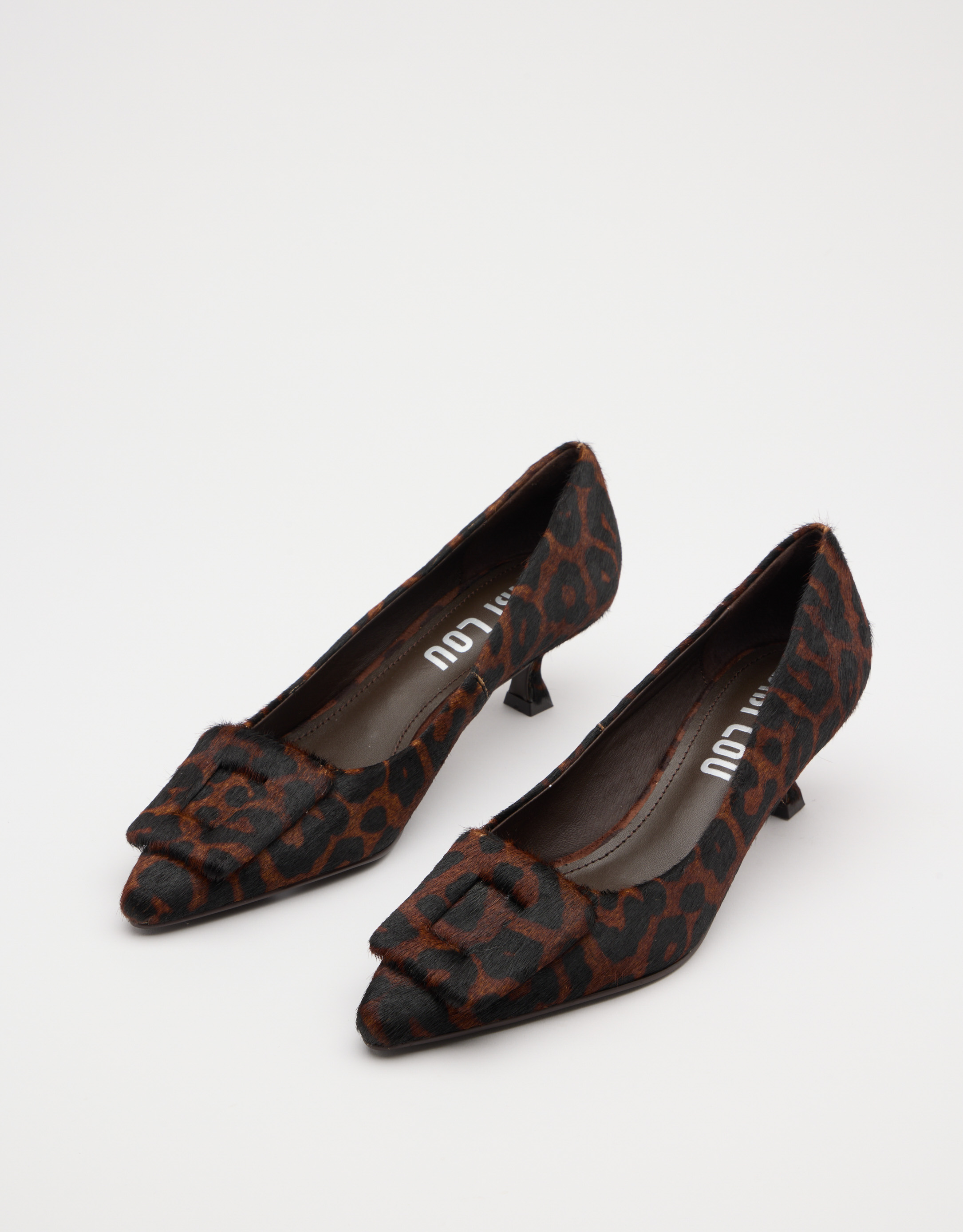 נעלי נשים -  - נעלי עקב עם הדפס BONNIE - נמר2