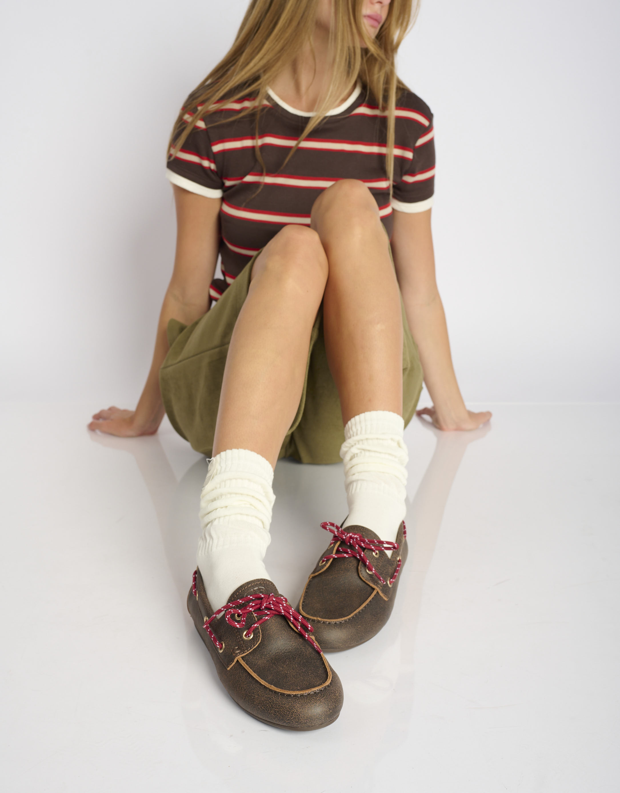 נעלי נשים -  - נעלי מוקסין TANA - חום כהה2