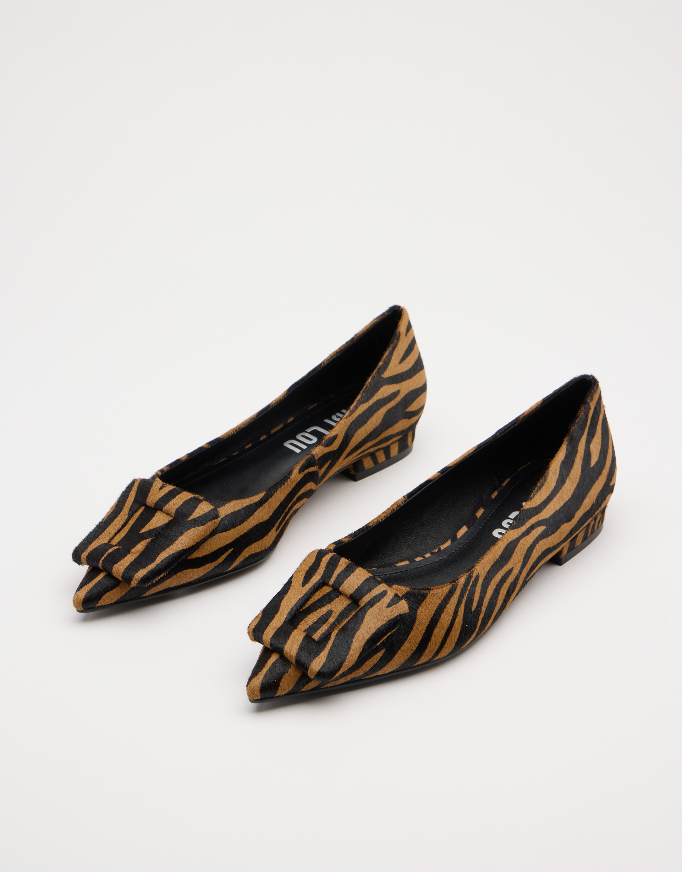 נעלי נשים -  - נעלי סירה עם הדפס BONNIE - זברה3