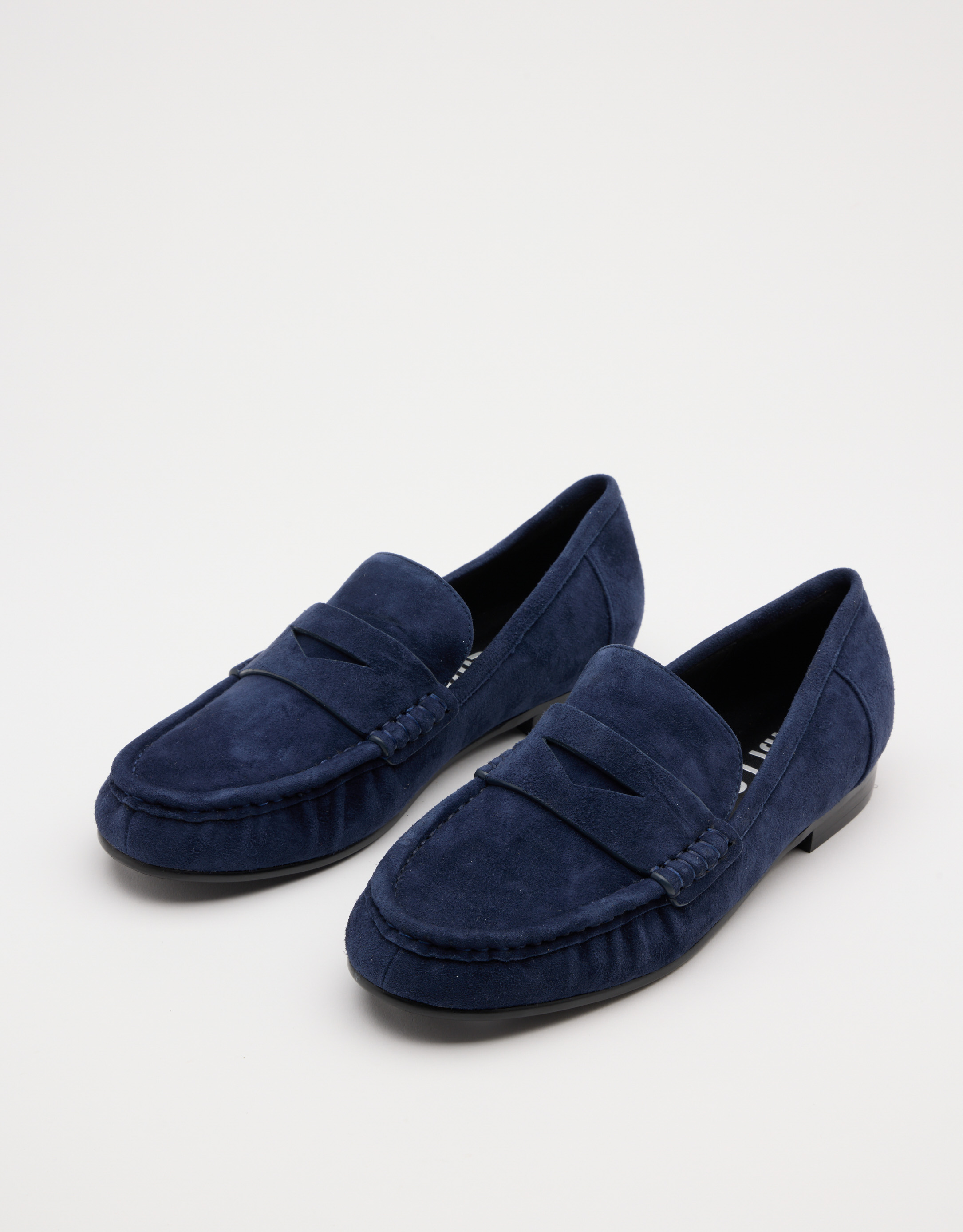 נעלי נשים -  - נעלי מוקסין זמש LYRA - כחול4