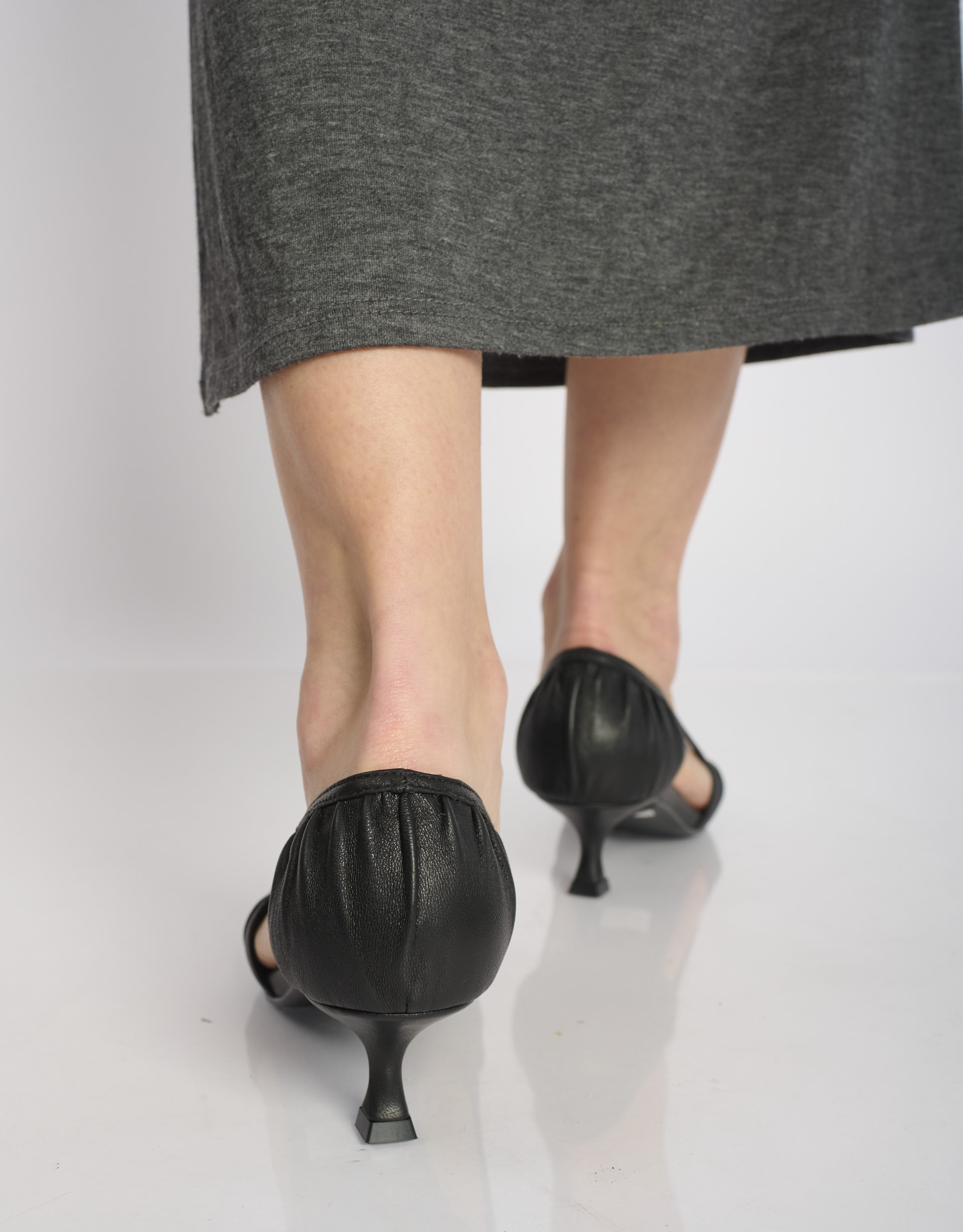 נעלי נשים -  - נעלי סירה עם עקב RIGEL - שחור4