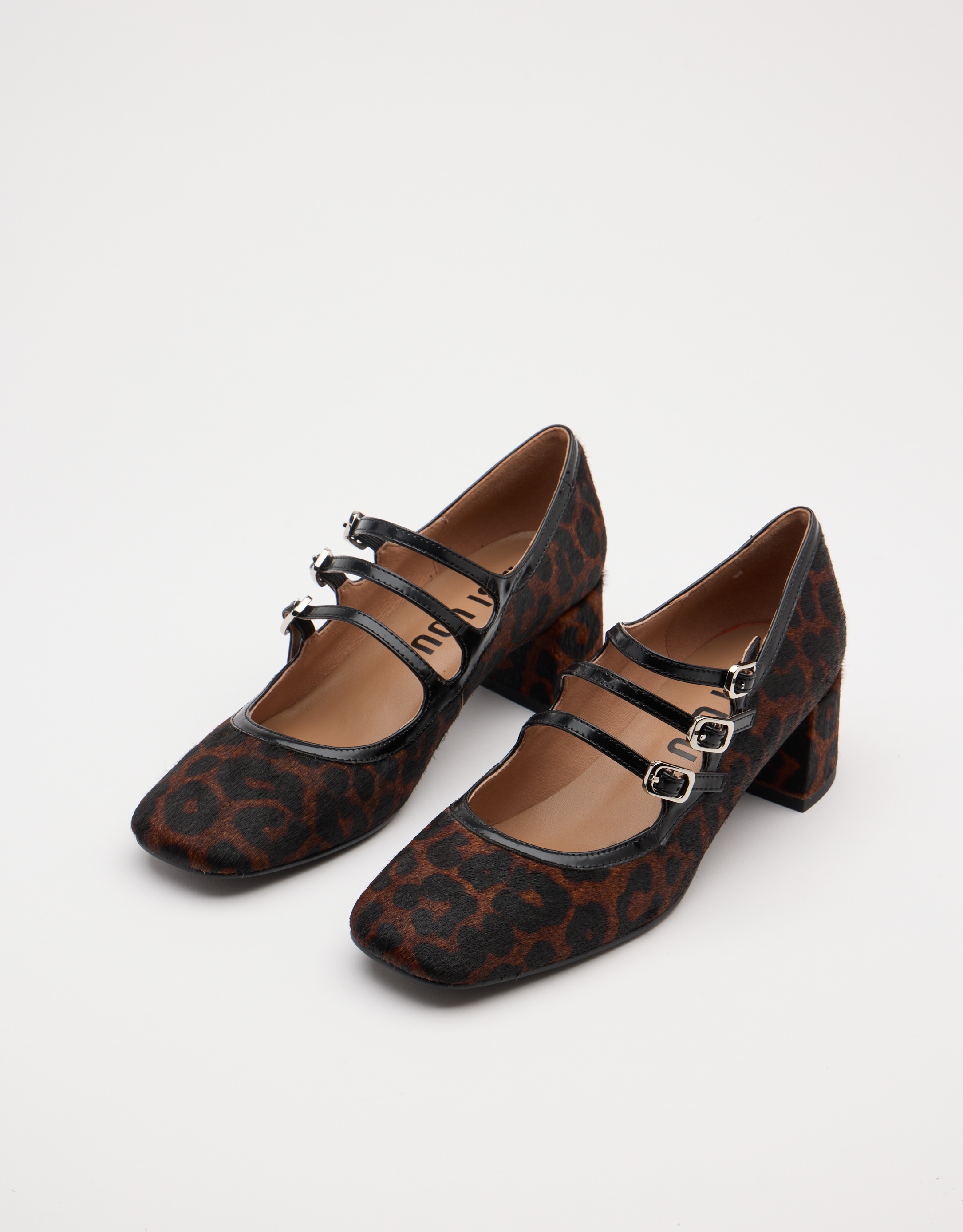 נעלי נשים -  - נעלי סירה עם הדפס CARDIFF - נמר3