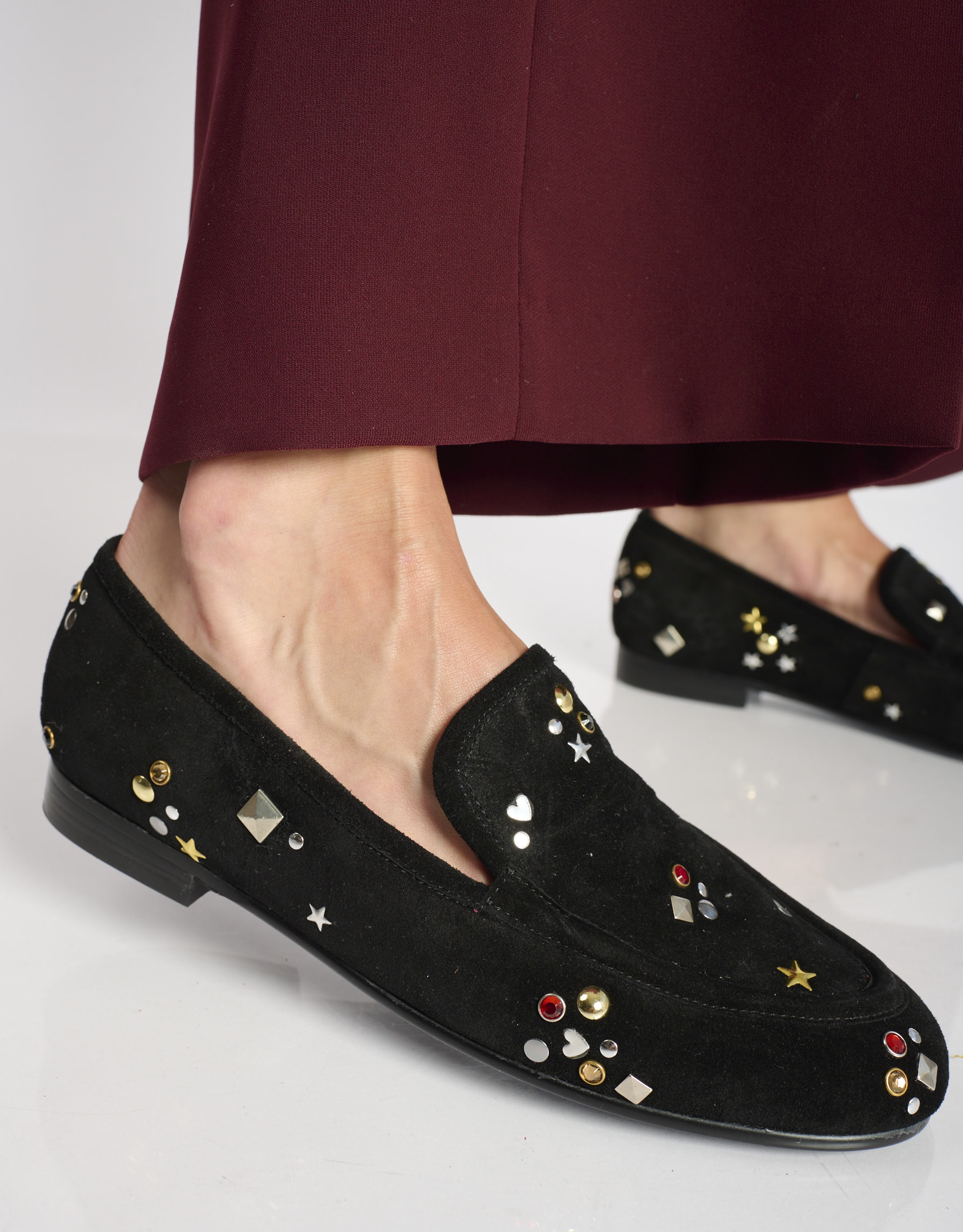 נעלי נשים -  - נעיל מוקסין ניטים MIZAR - שחור3