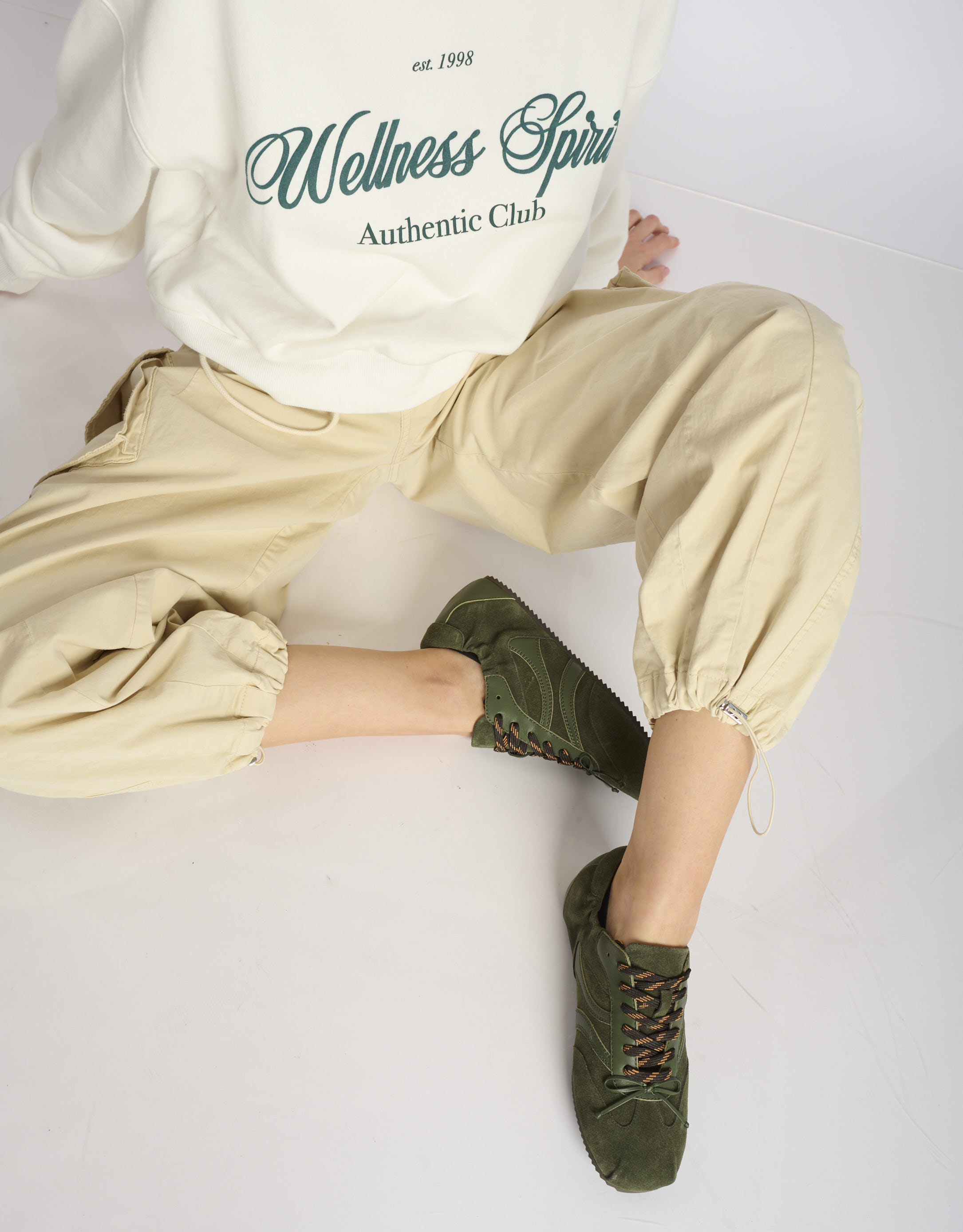 נעלי נשים -  - סניקרס MIZAR - חאקי4