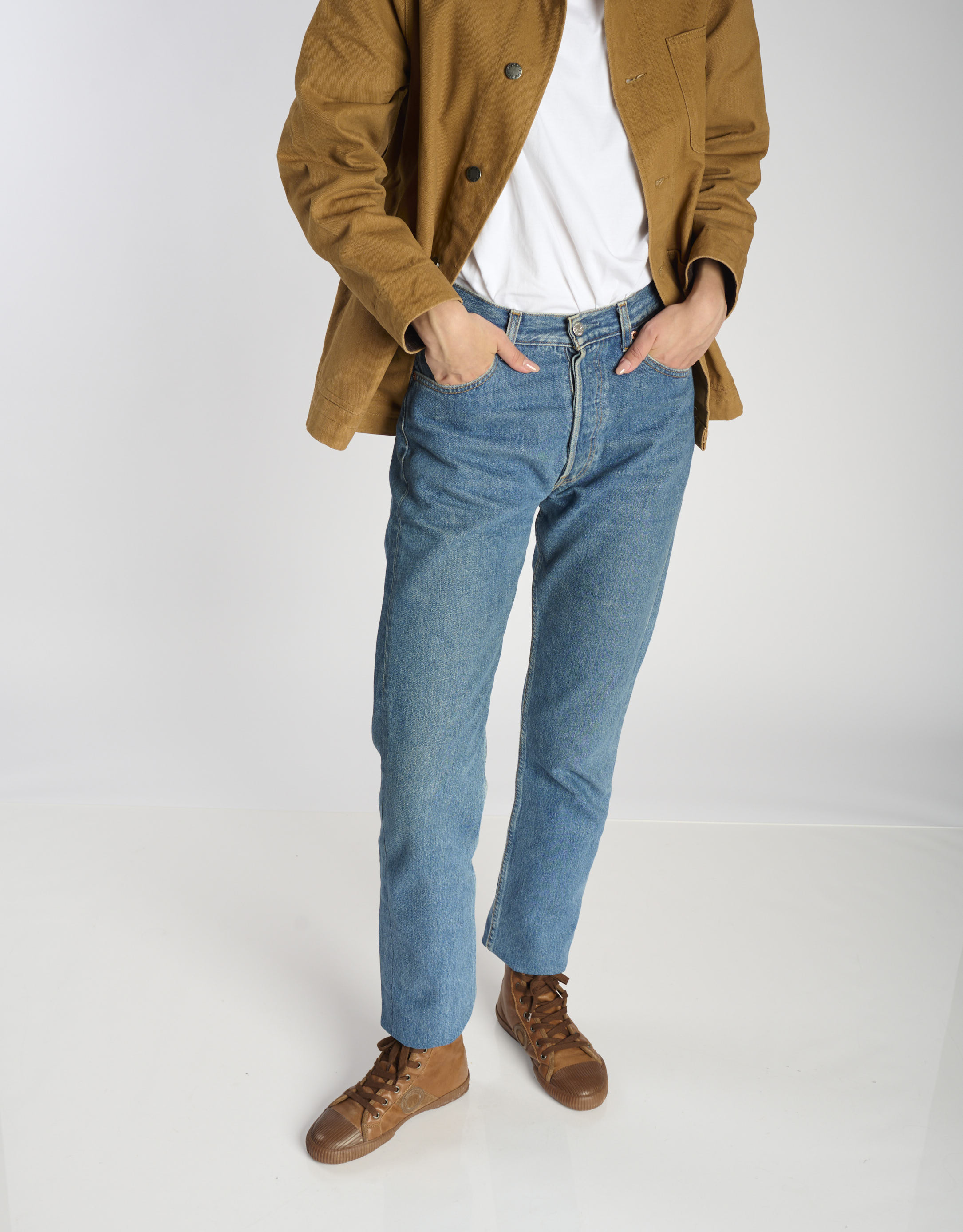 נעלי נשים - Aro - סניקרס גבוהות CHARLIE - חום2