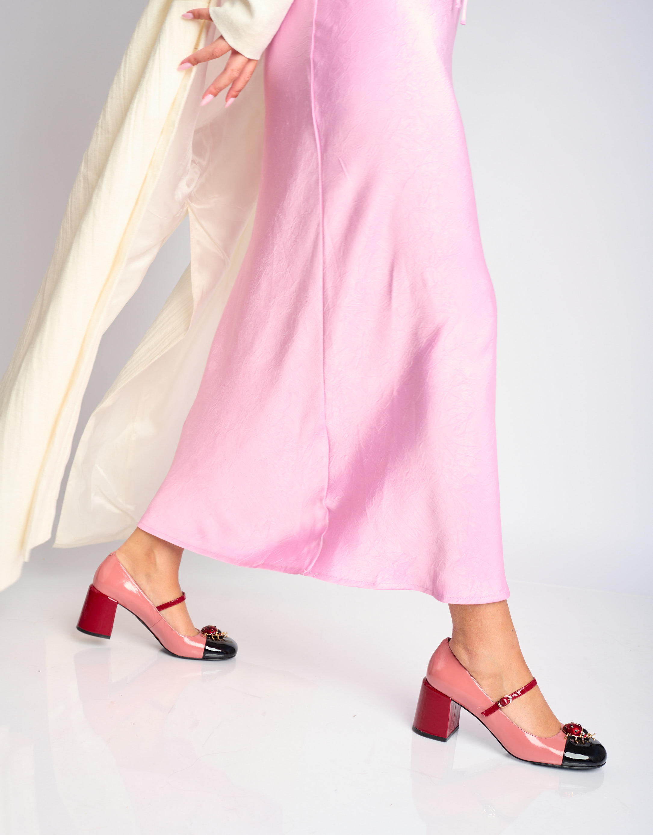 נעלי נשים - Jeffrey Campbell - נעלי בובה BEES KNEES - ורוד   אדום3