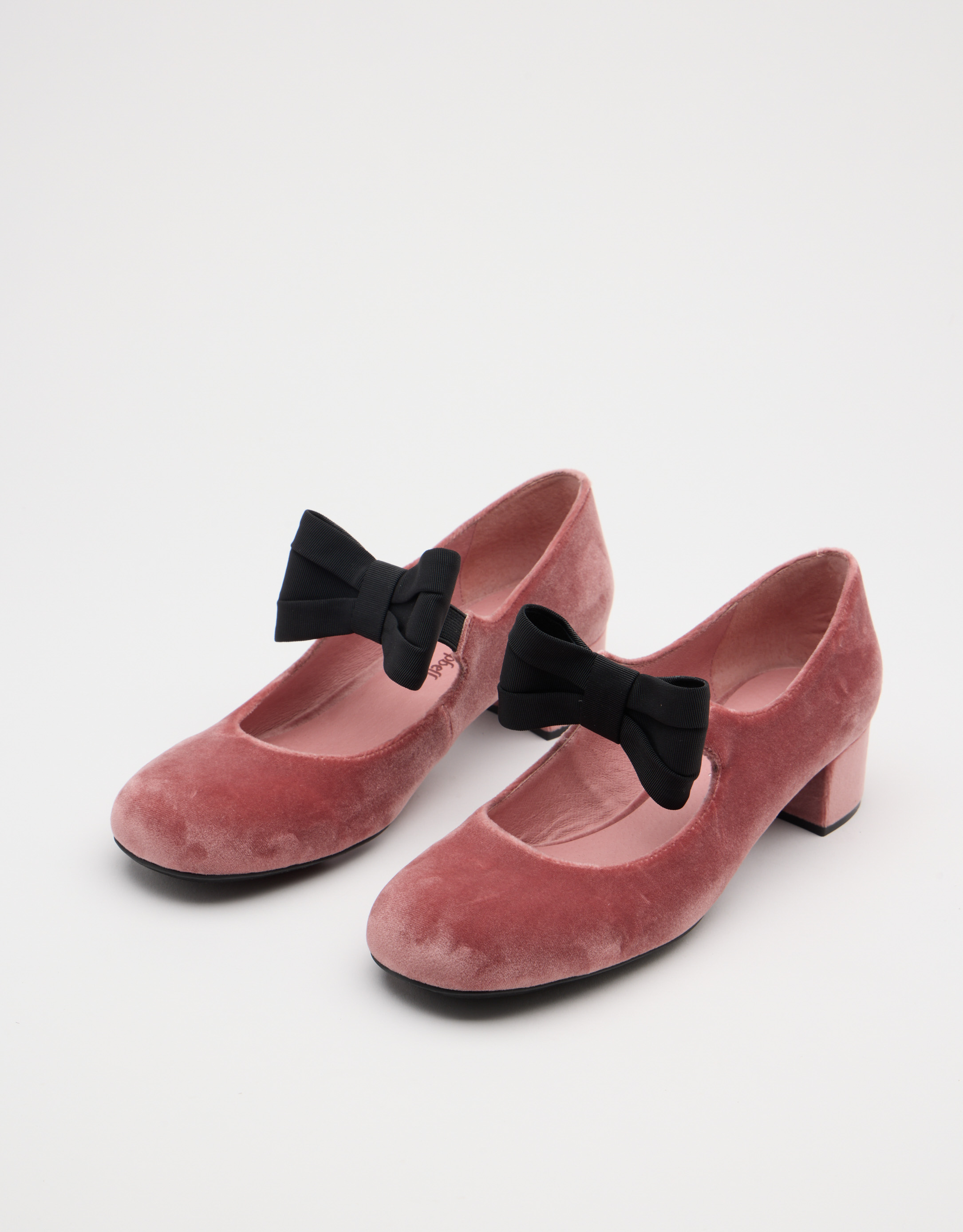 נעלי נשים - Jeffrey Campbell - נעלי בובה מקטיפה CLASSY B - ורוד2