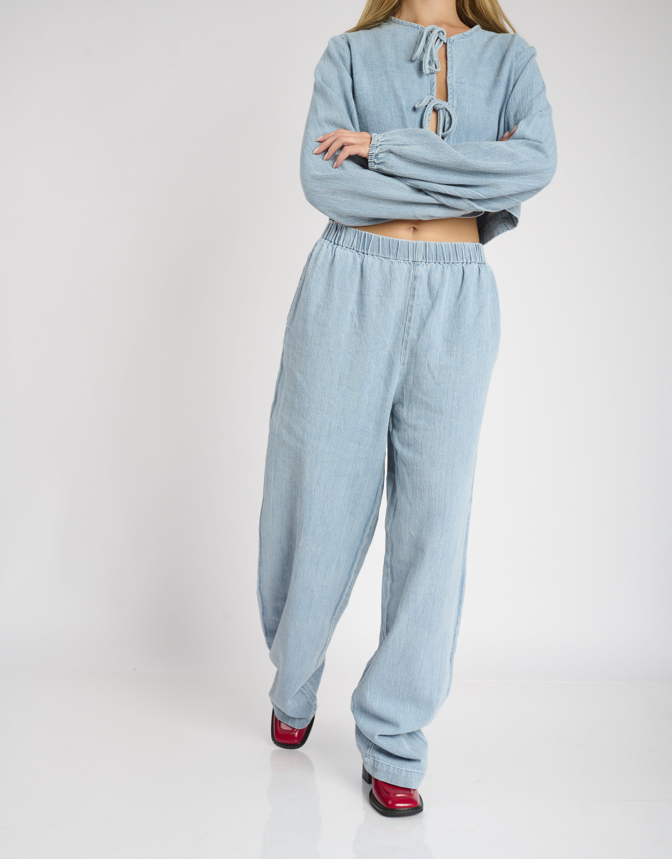 נעלי נשים - Jeffrey Campbell - נעלי עור עם עקב DEMITRI - אדום3