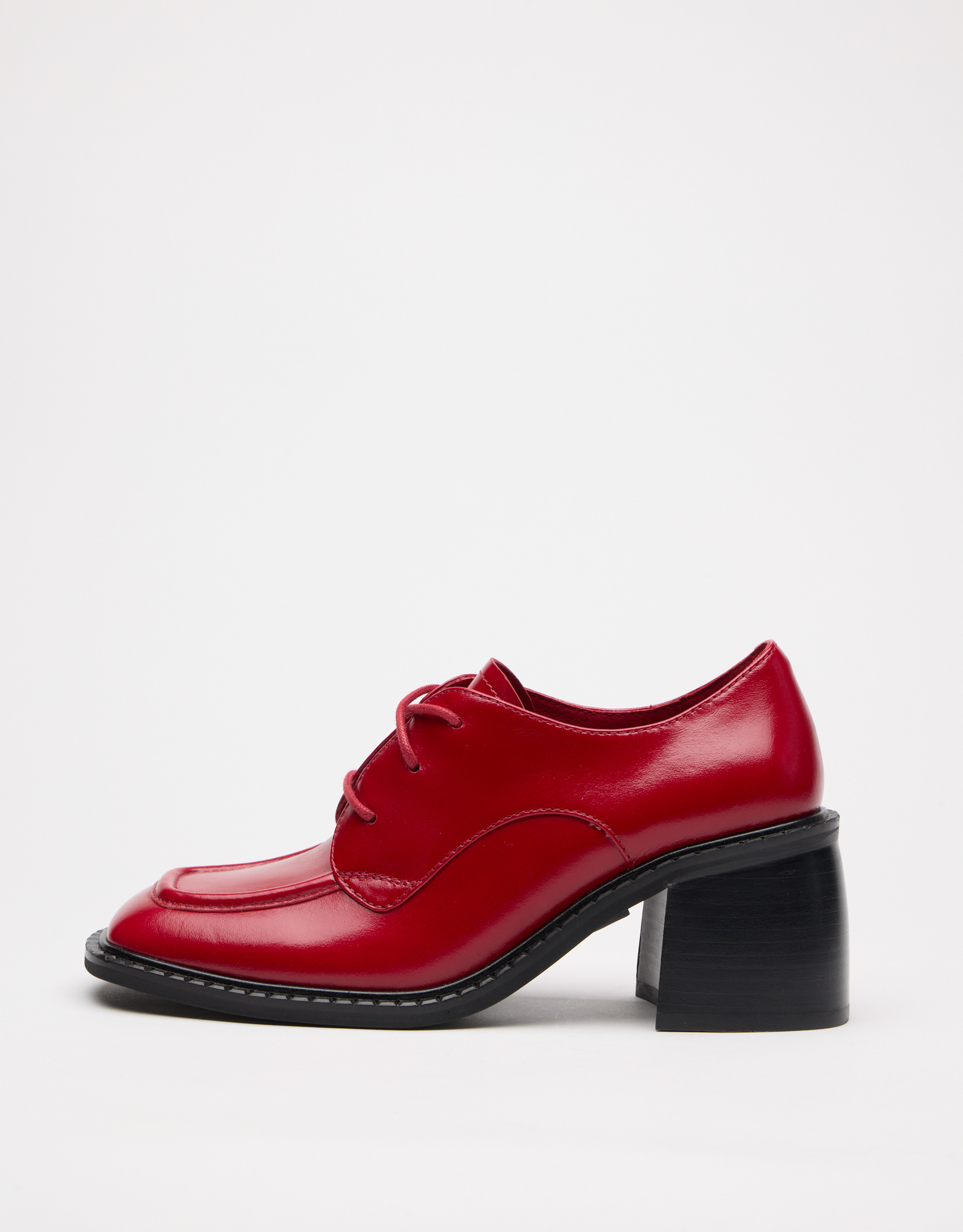 נעלי נשים - Jeffrey Campbell - נעלי עור עם עקב DEMITRI - אדום4