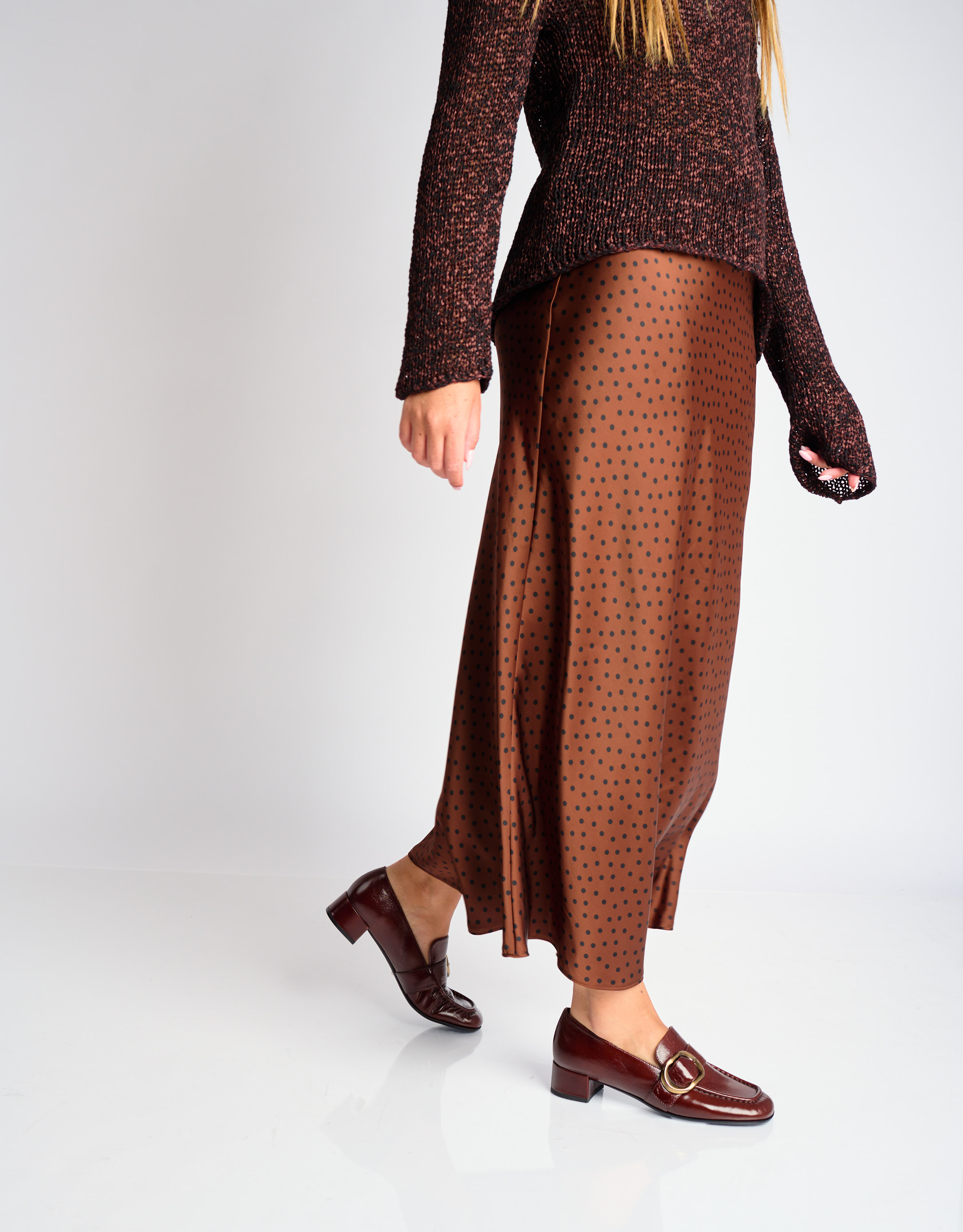 נעלי נשים - Jeffrey Campbell - נעלי מוקסין DOCILE - חום2