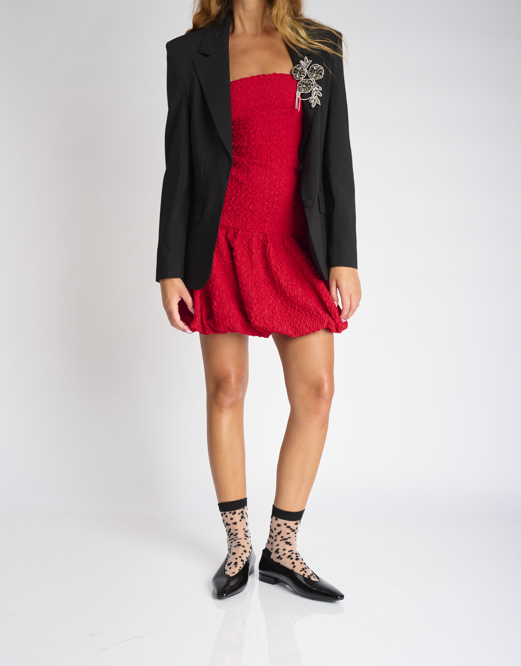 נעלי נשים - Jeffrey Campbell - נעלי סירה שטוחות HINTED - שחור2