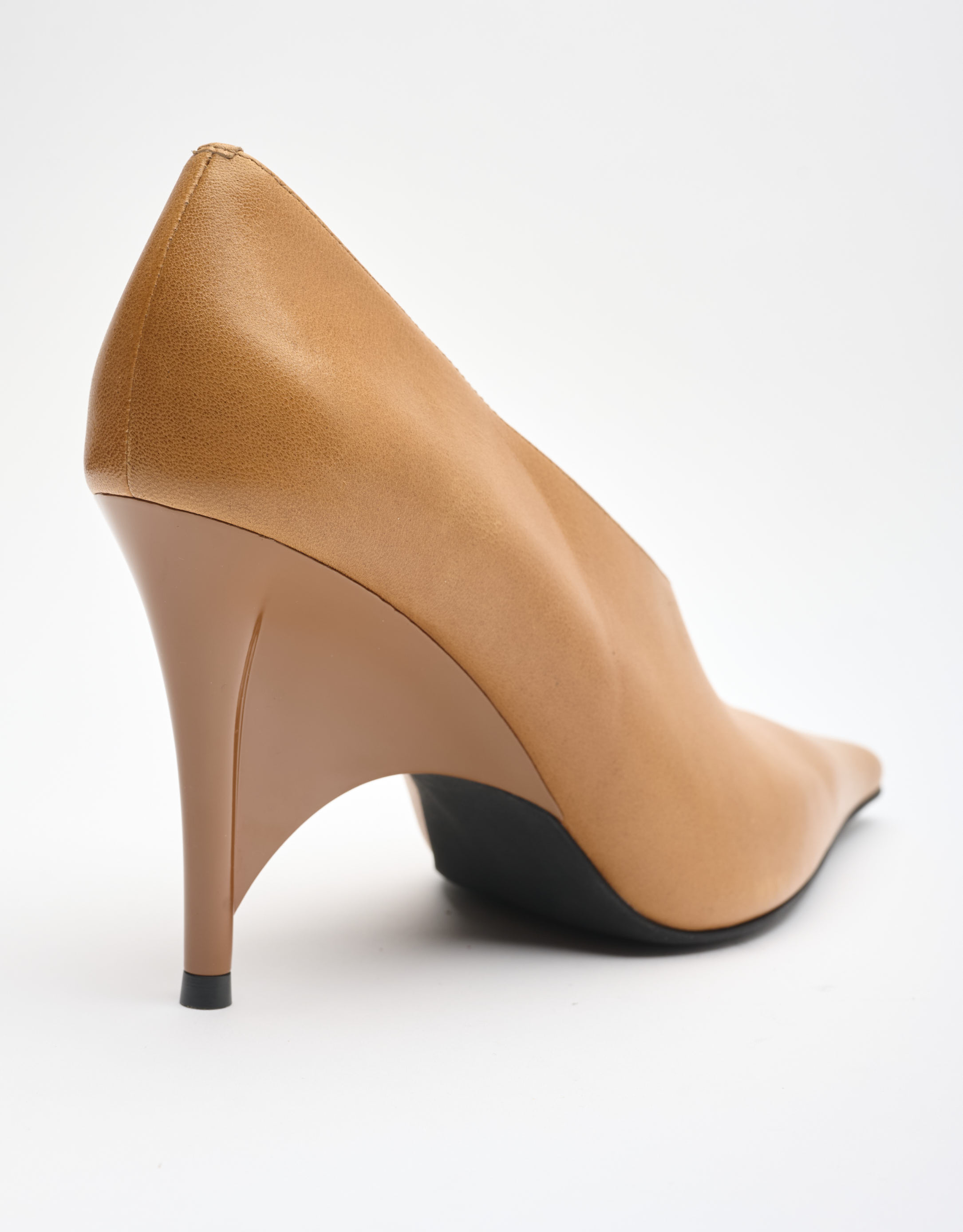 נעלי נשים - Jeffrey Campbell - נעלי עקב INVADER - חום בהיר1