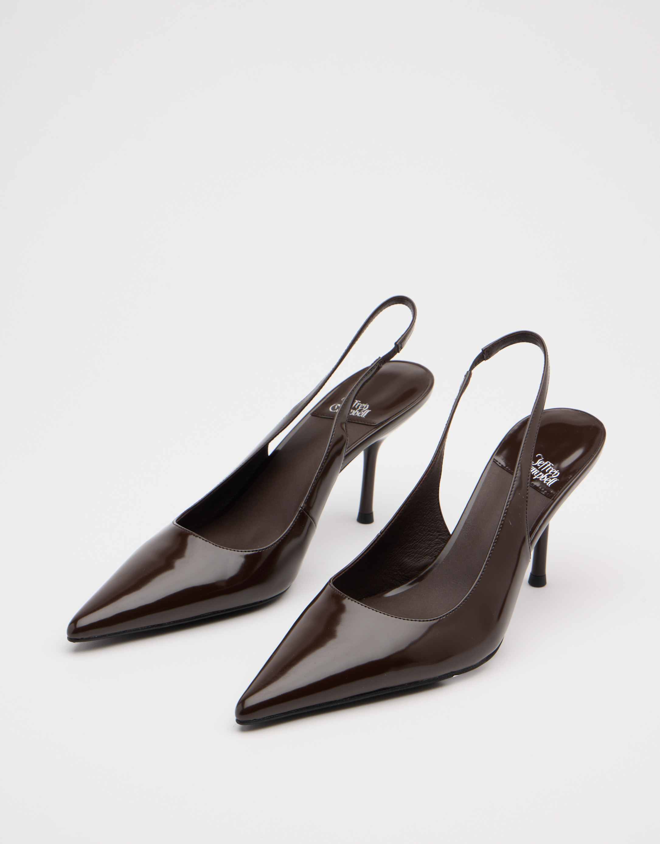 נעלי נשים - Jeffrey Campbell - נעלי סירה עם עקב LOFFICEL - חום2