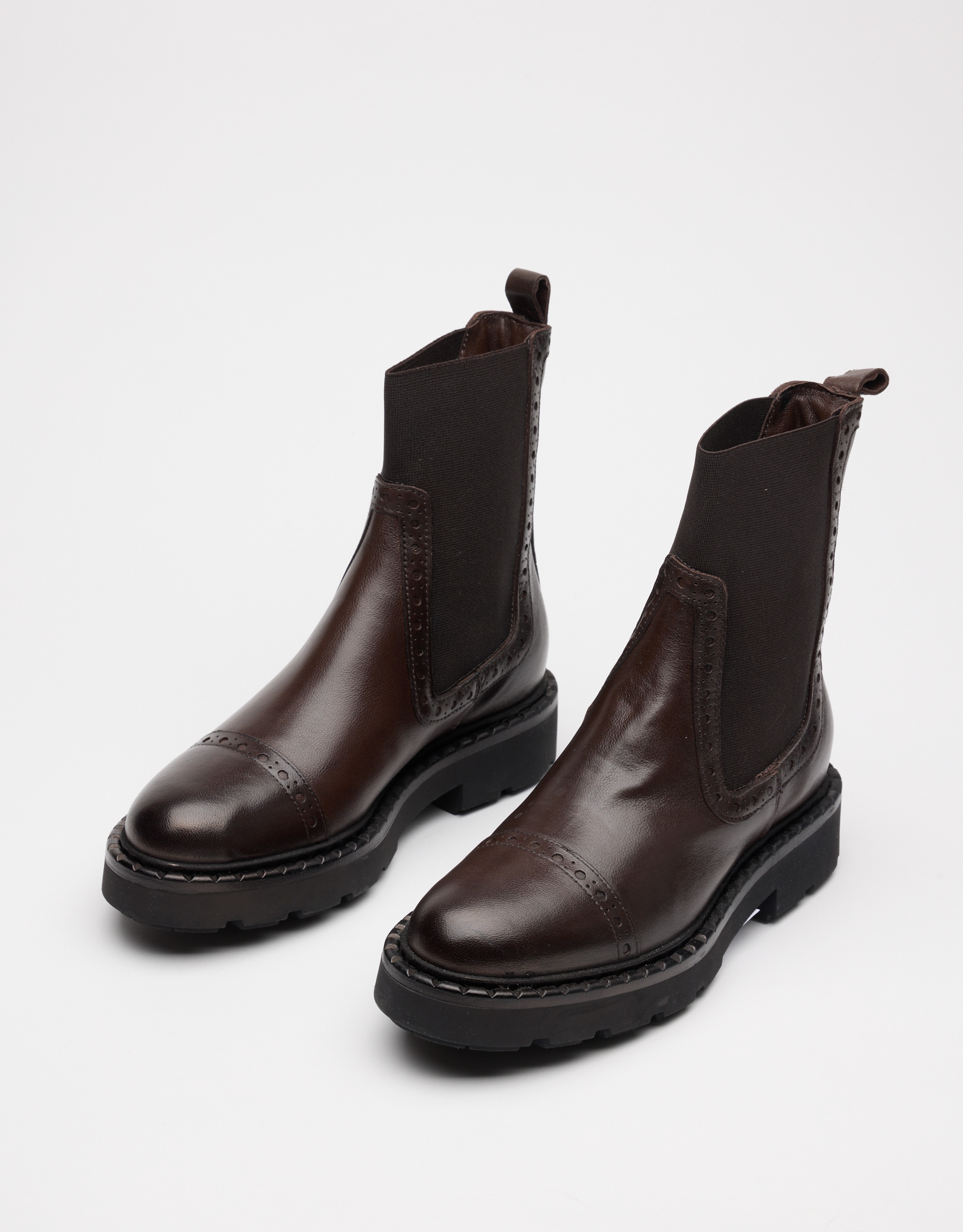 נעלי נשים - Mjus - מגפוני צ'לסי REBECCA - חום כהה4