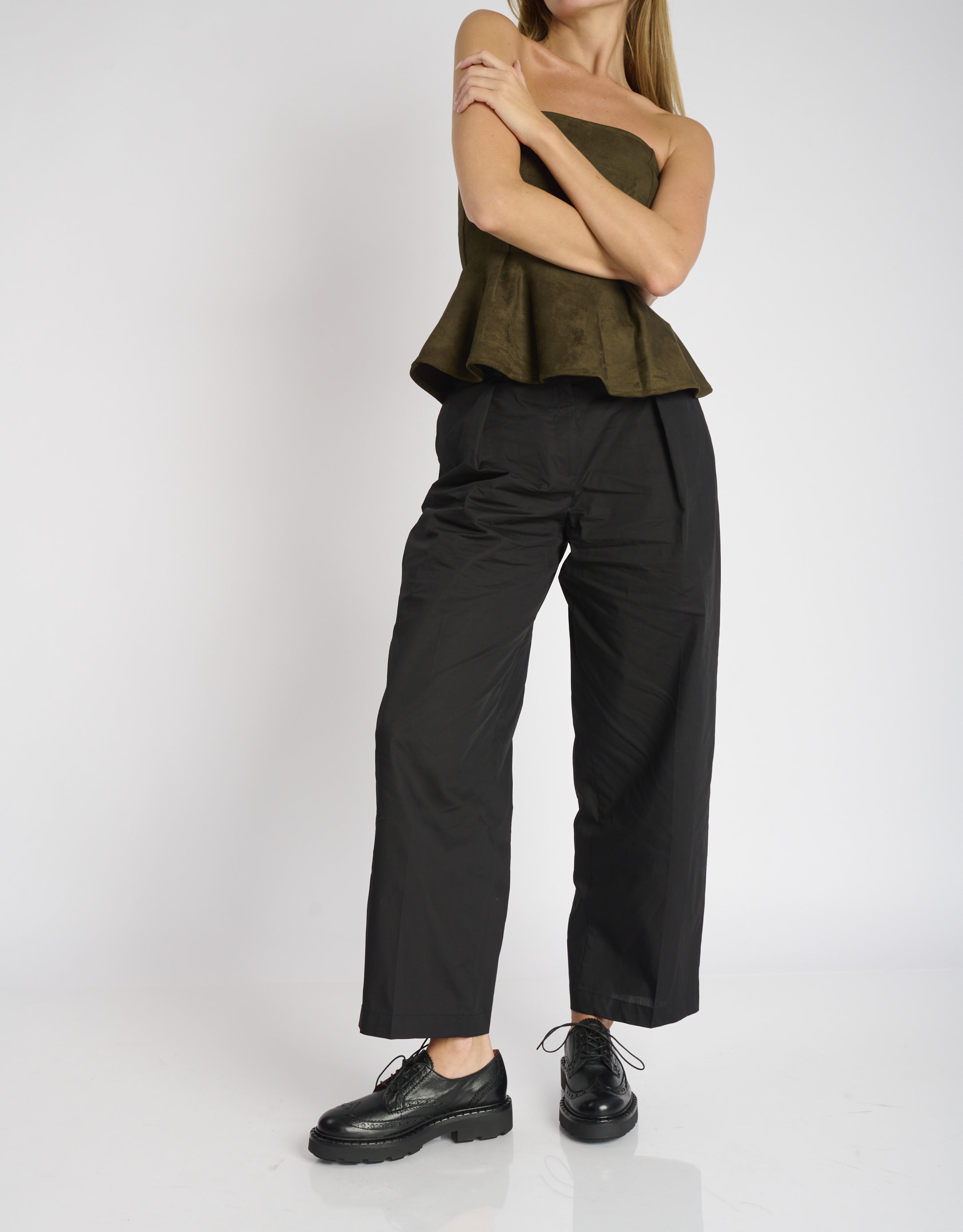 נעלי נשים - Mjus - נעליים עם שרוכים REBECCA - שחור2