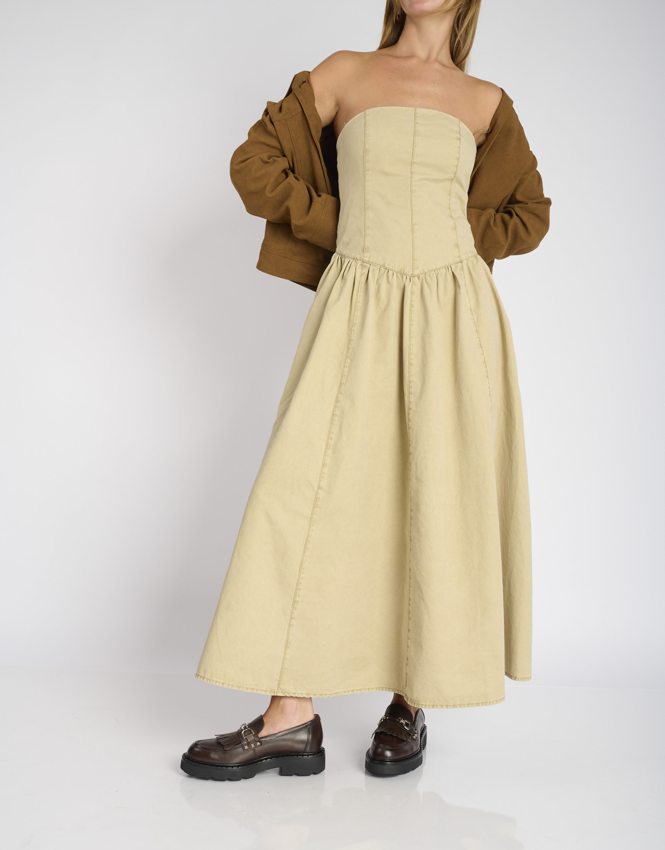 נעלי נשים - Mjus - נעלי מוקסין REBECCA - חום כהה4