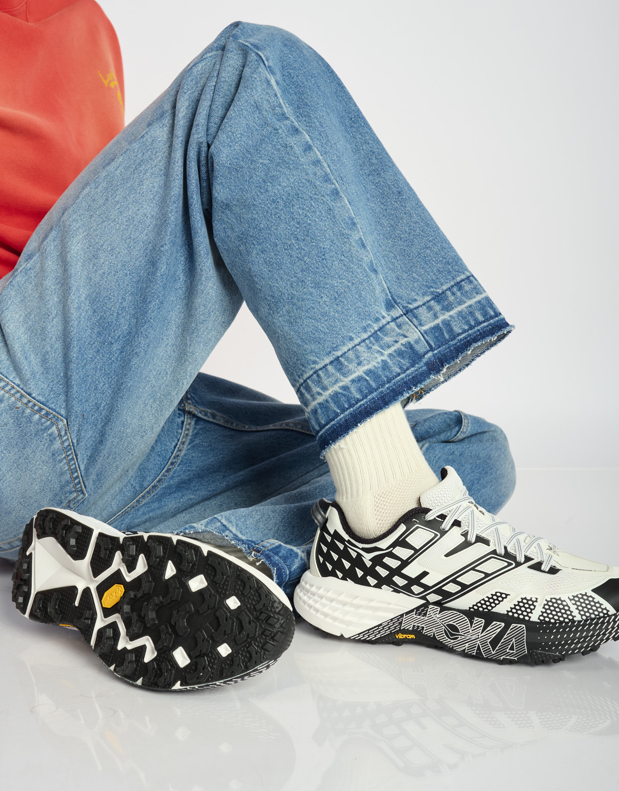 נעלי גברים -  - סניקרס 2 SPEEDGOAT - לבן   שחור3