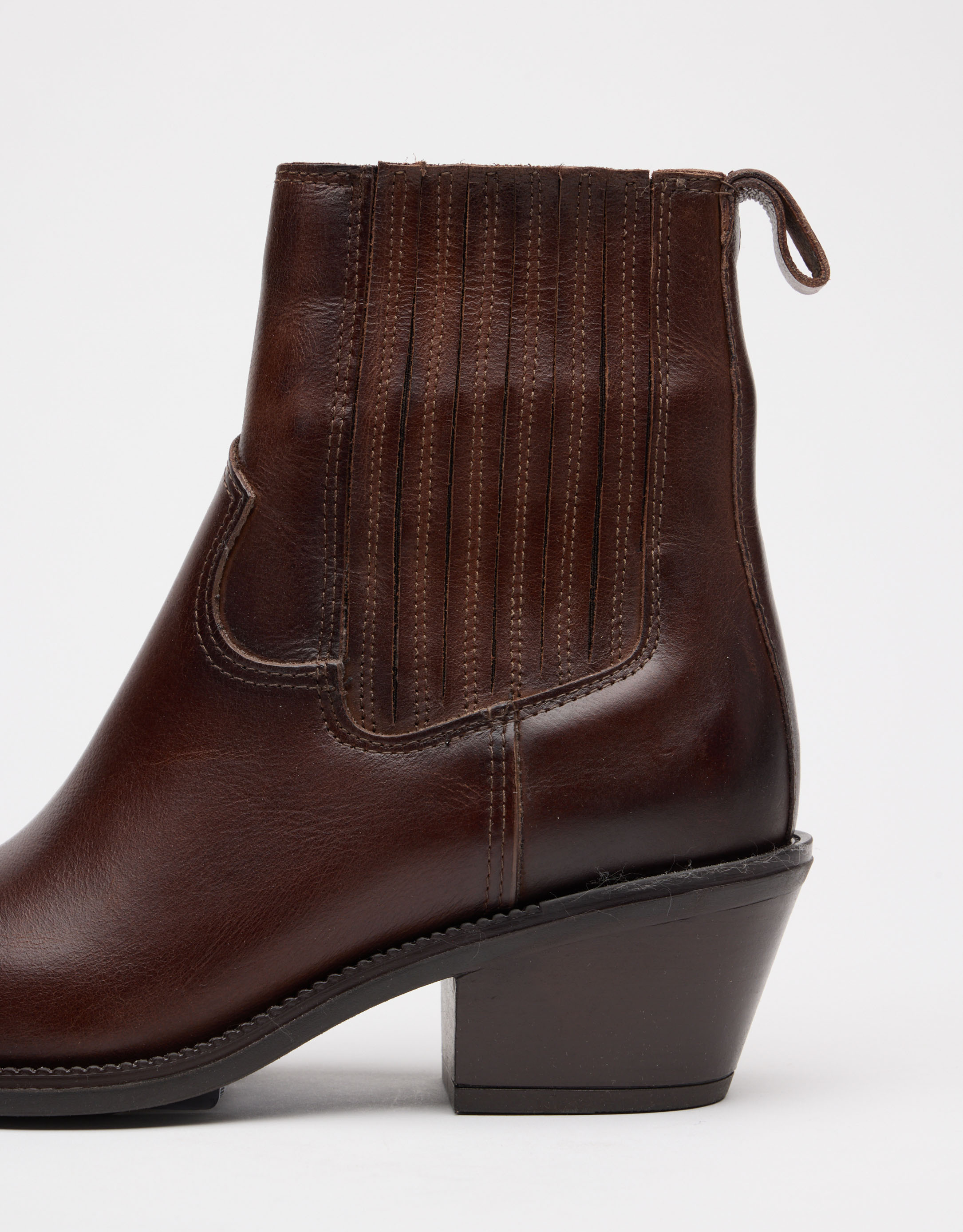 נעלי נשים - Mjus - מגפוני עור TERESA - חום1