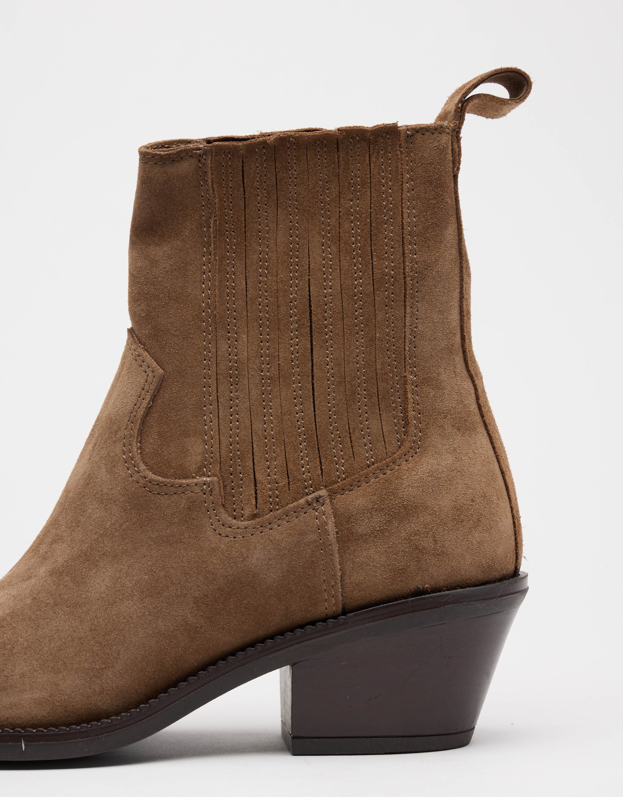 נעלי נשים - Mjus - מגפוני זמש TERESA - חום2