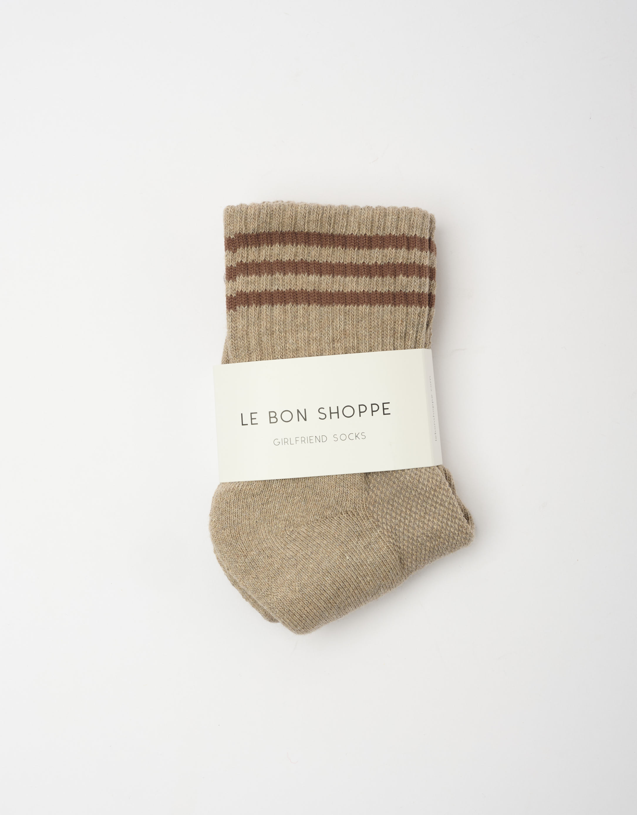 נעלי נשים -  - גרביים GIRLFRIEND - חום בהיר3