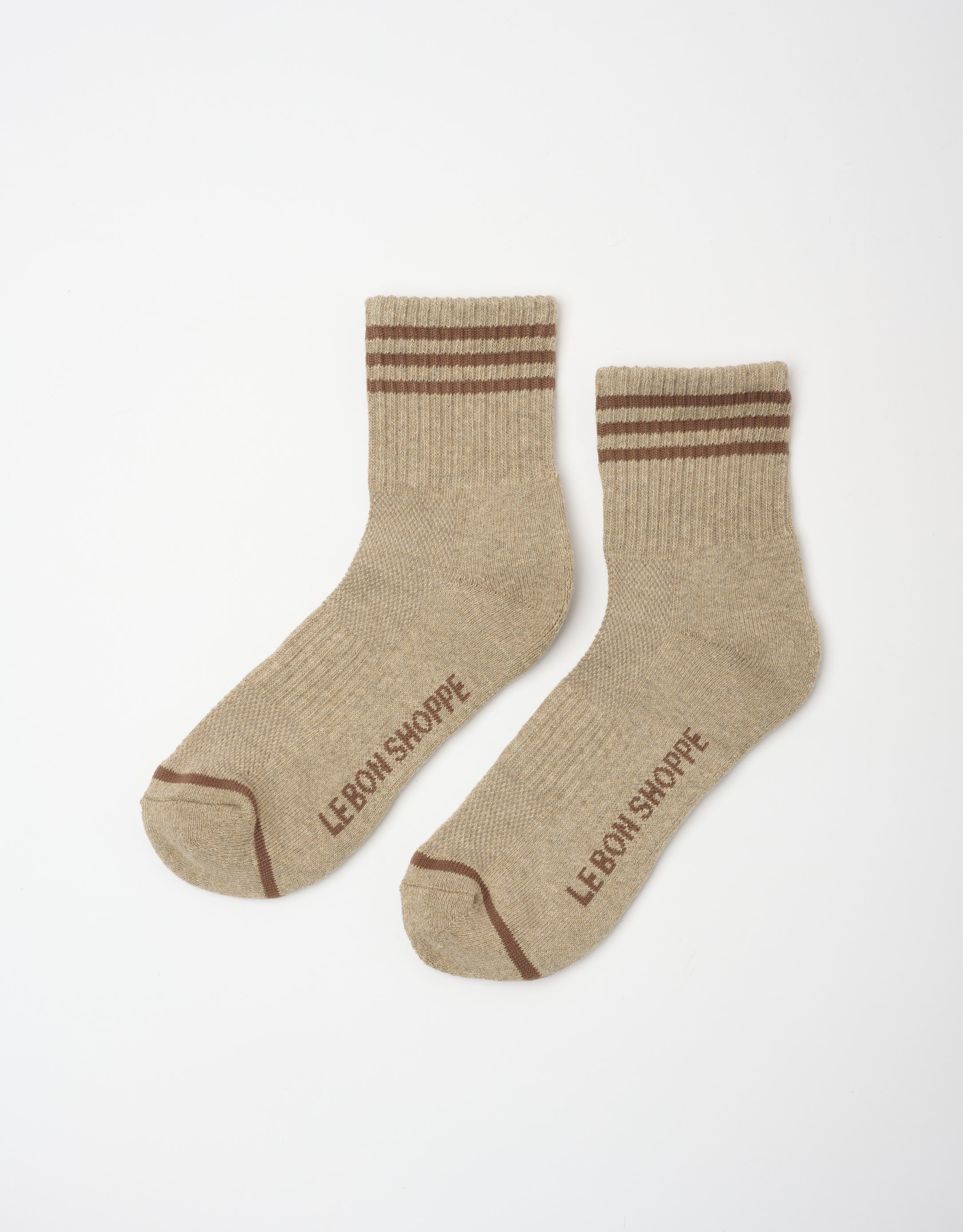 נעלי נשים -  - גרביים GIRLFRIEND - חום בהיר4