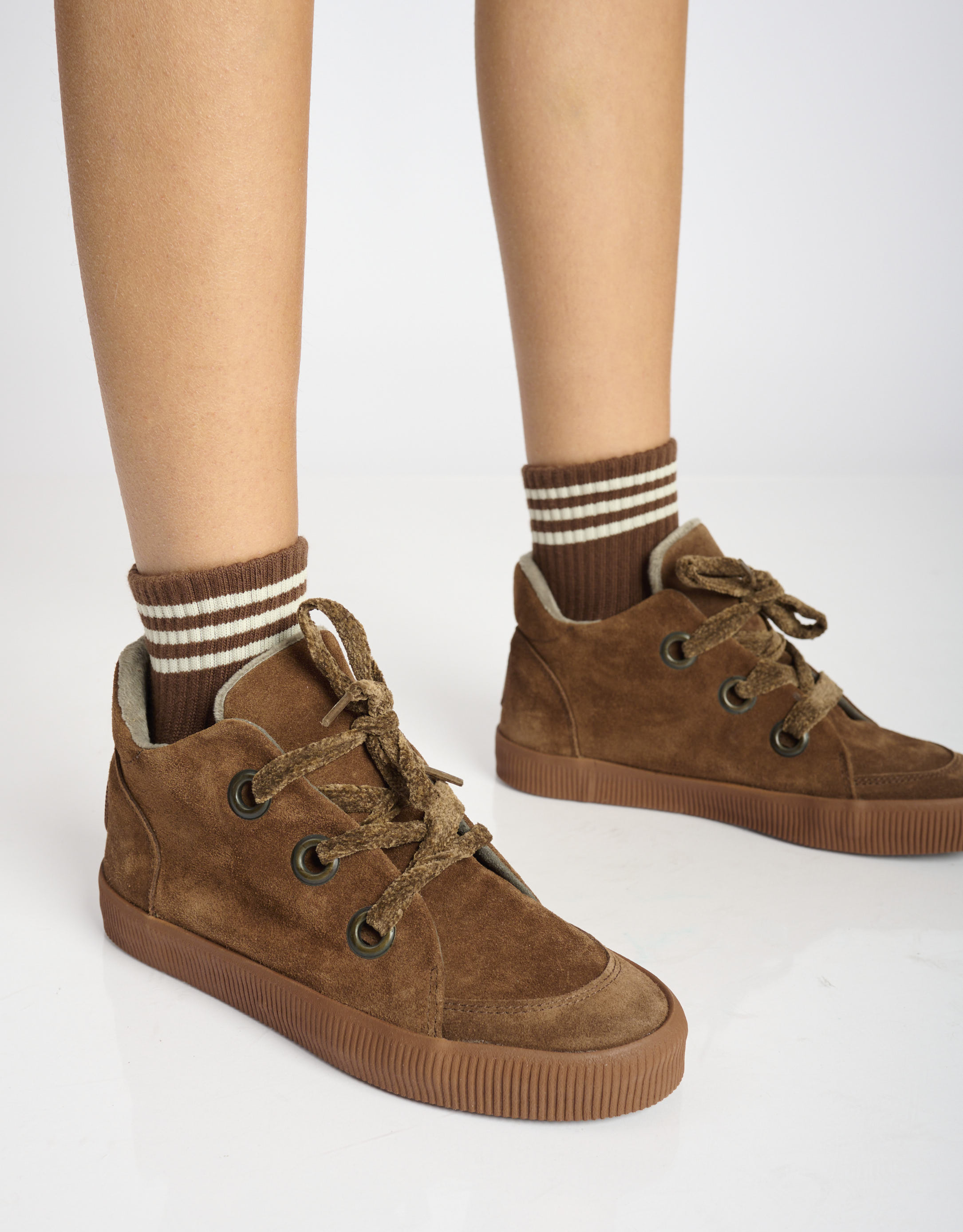 נעלי נשים -  - גרביים GIRLFRIEND - חום4