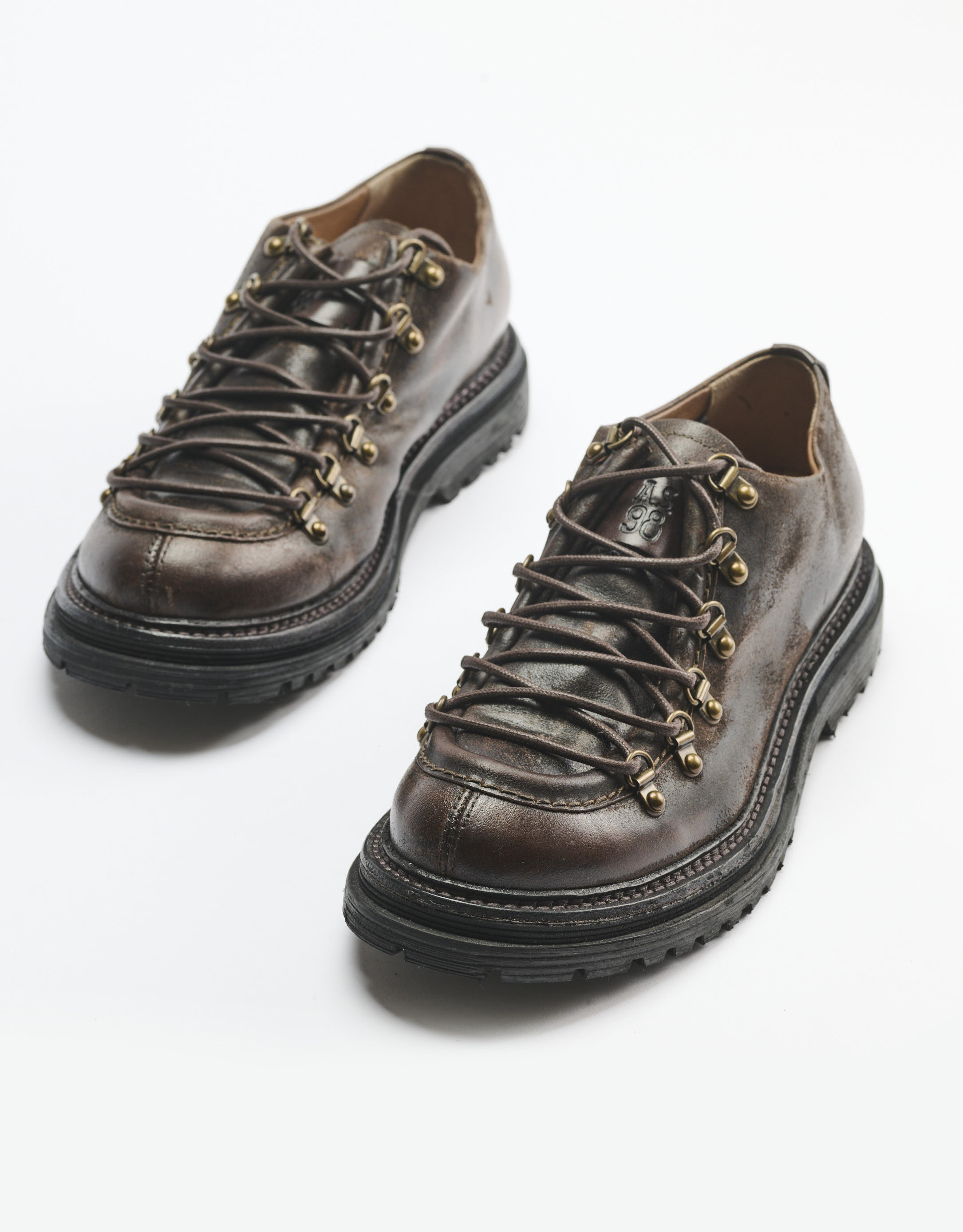 נעלי גברים - A.S. 98 - נעליים עם שרוכים STATIC - חום1