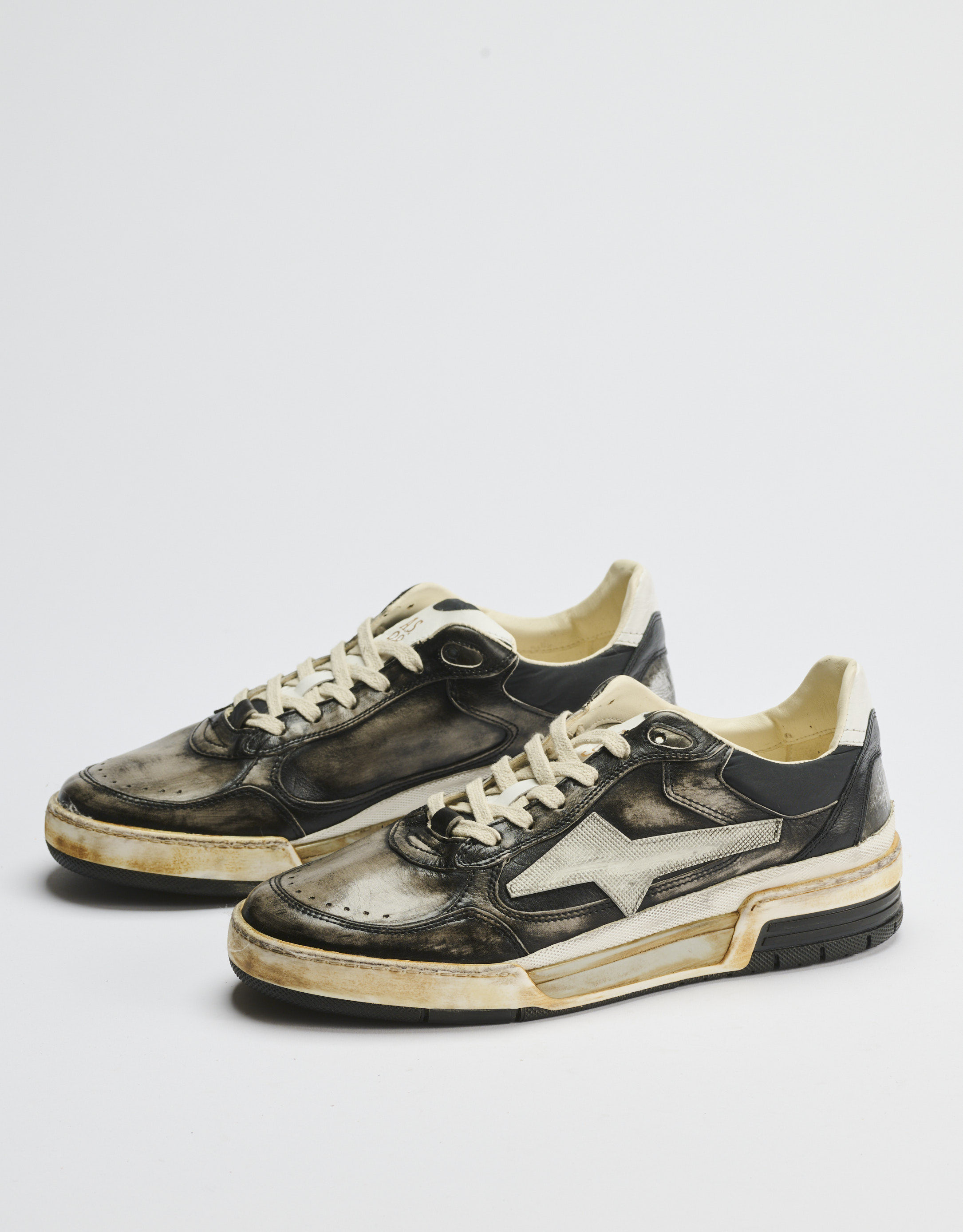 נעלי גברים - A.S. 98 - סניקרס עור BOXIL1 - שחור מיוחד2