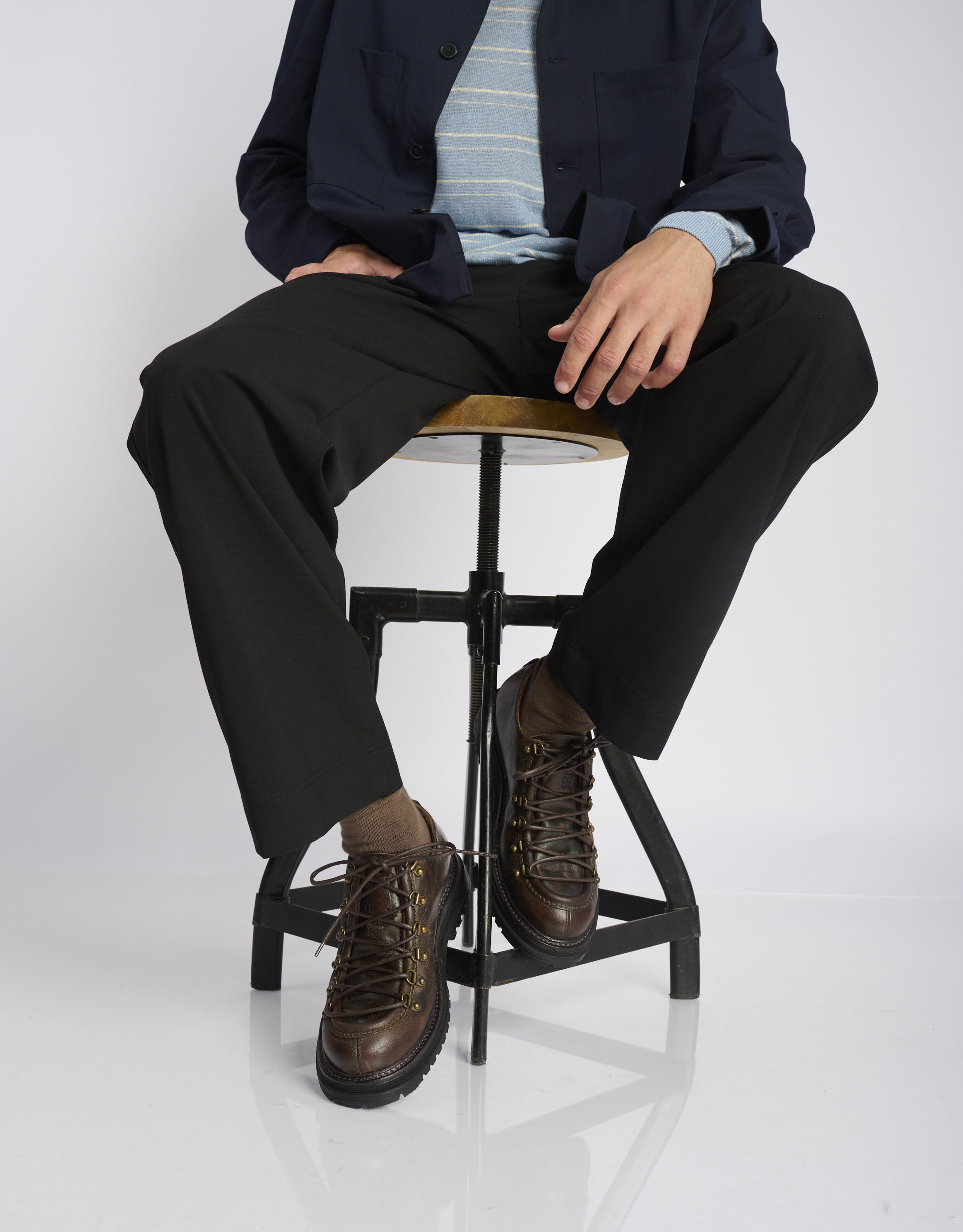 נעלי גברים - A.S. 98 - נעליים עם שרוכים STATIC - חום2