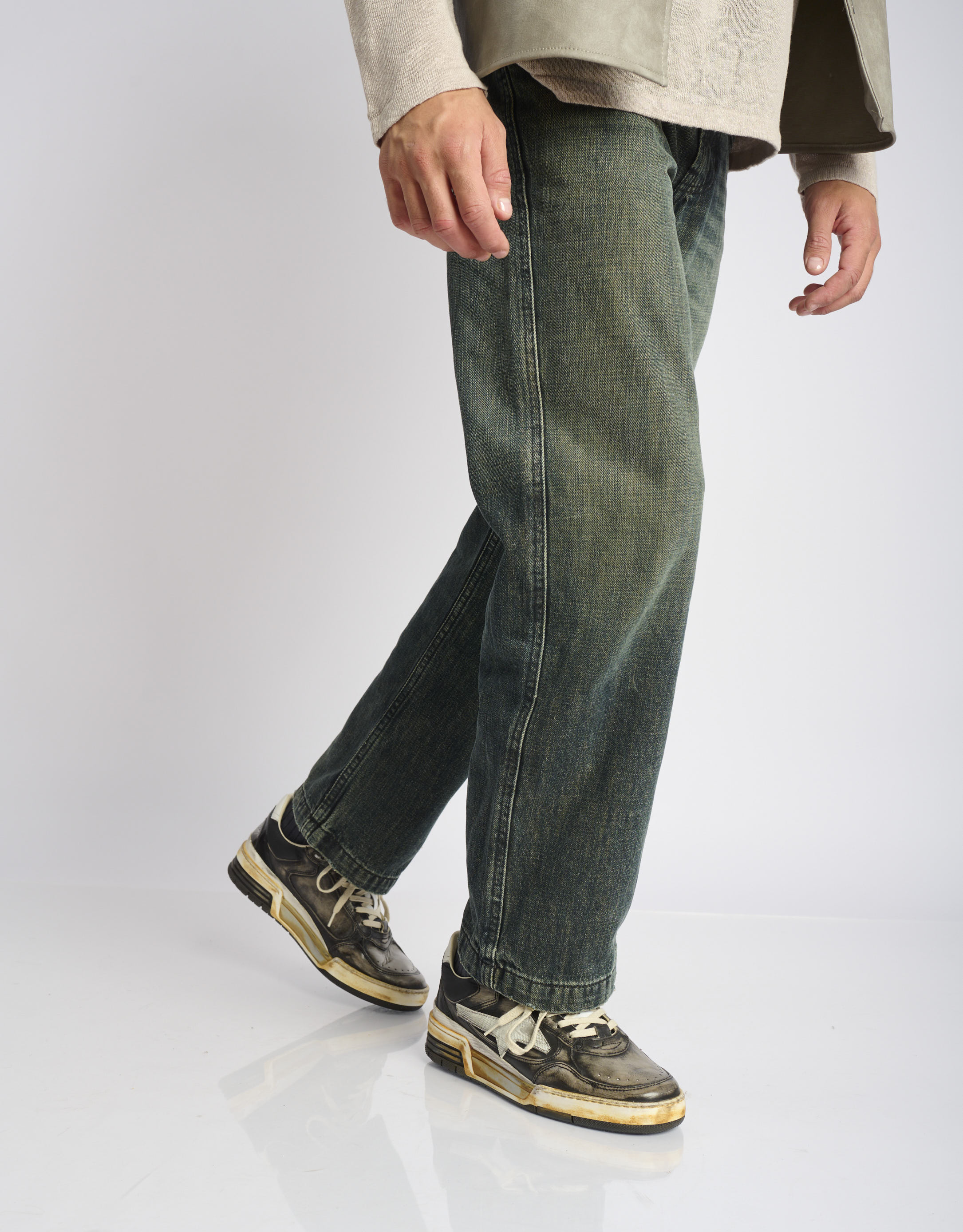 נעלי גברים - A.S. 98 - סניקרס עור BOXIL1 - שחור מיוחד3