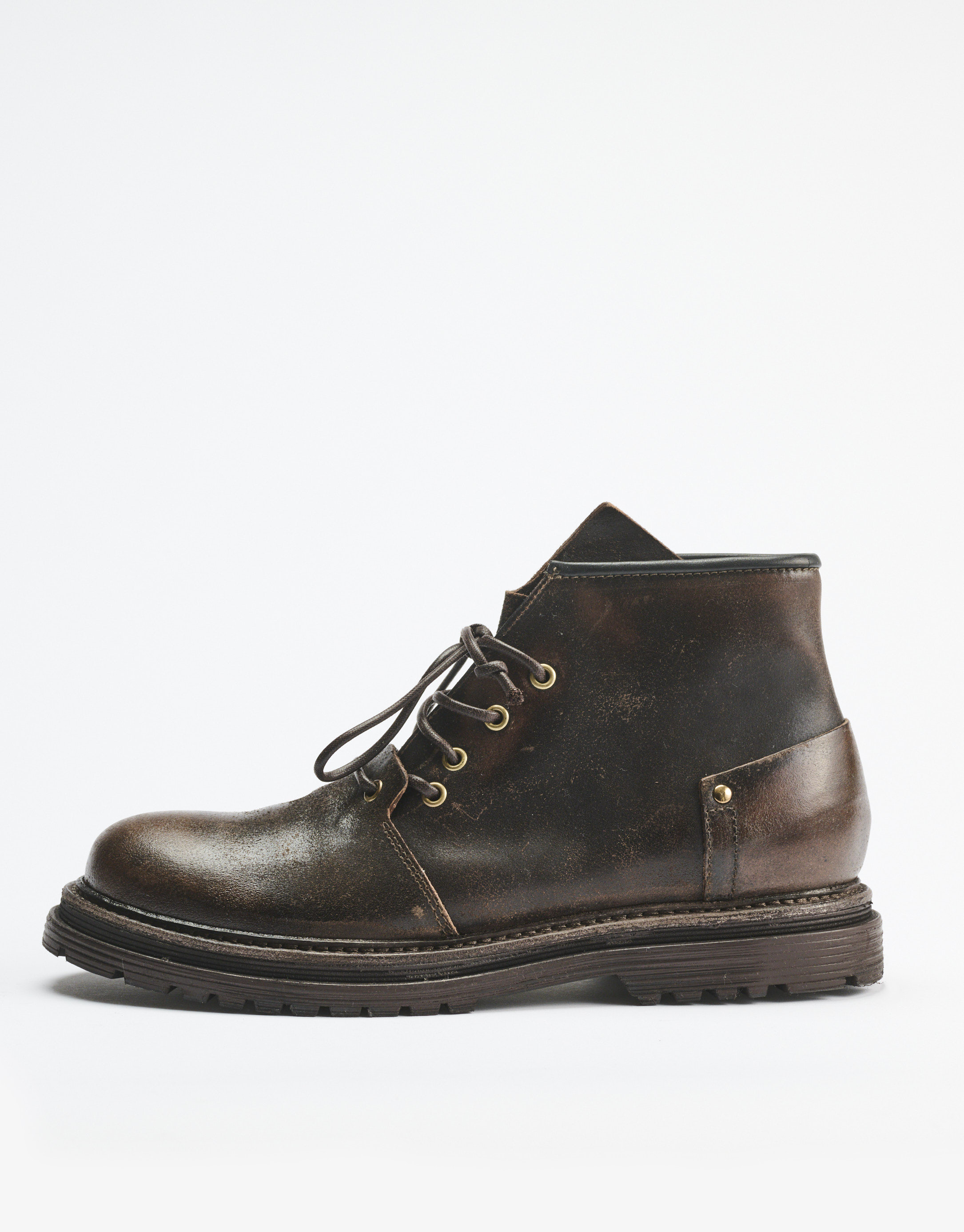 נעלי גברים - A.S. 98 - נעלי עור גבוהות STATIC - אפור2