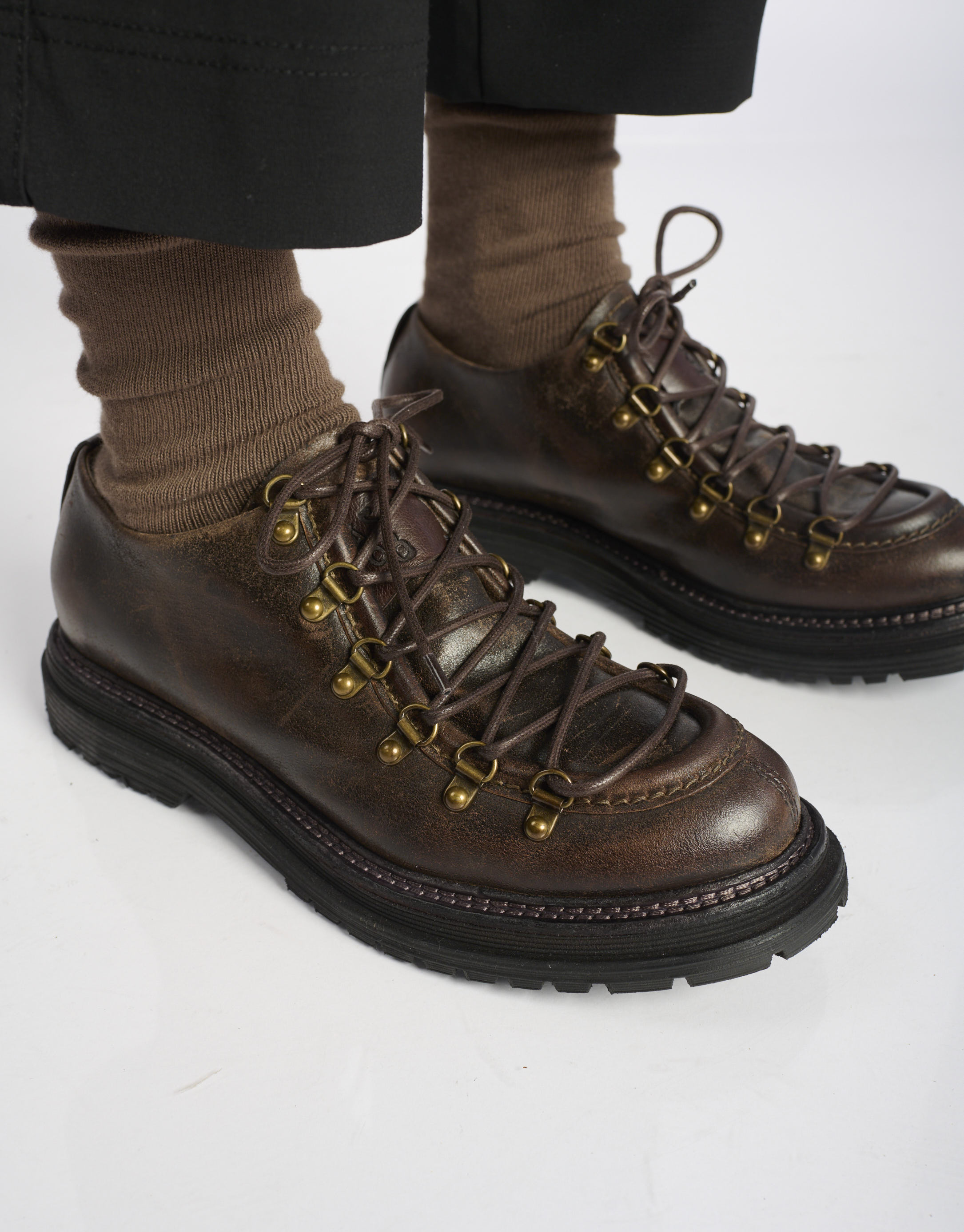 נעלי גברים - A.S. 98 - נעליים עם שרוכים STATIC - חום4