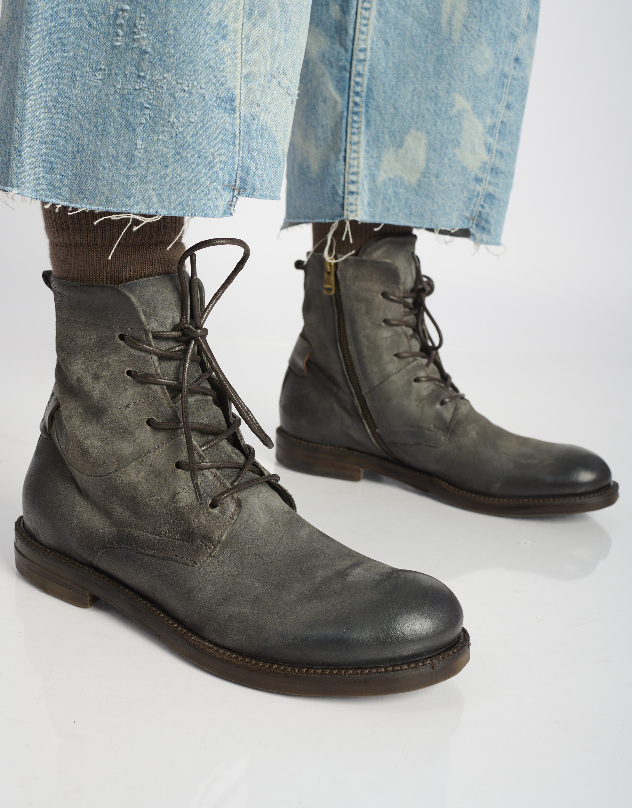 נעלי גברים - A.S. 98 - נעליים גבוהות SAMURAI B - אפור כהה2