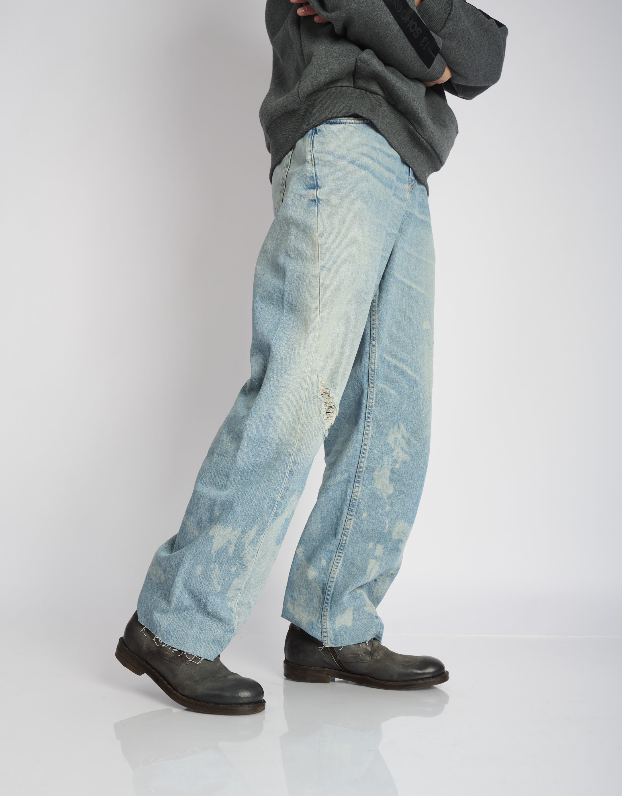 נעלי גברים - A.S. 98 - נעליים גבוהות SAMURAI B - אפור כהה3