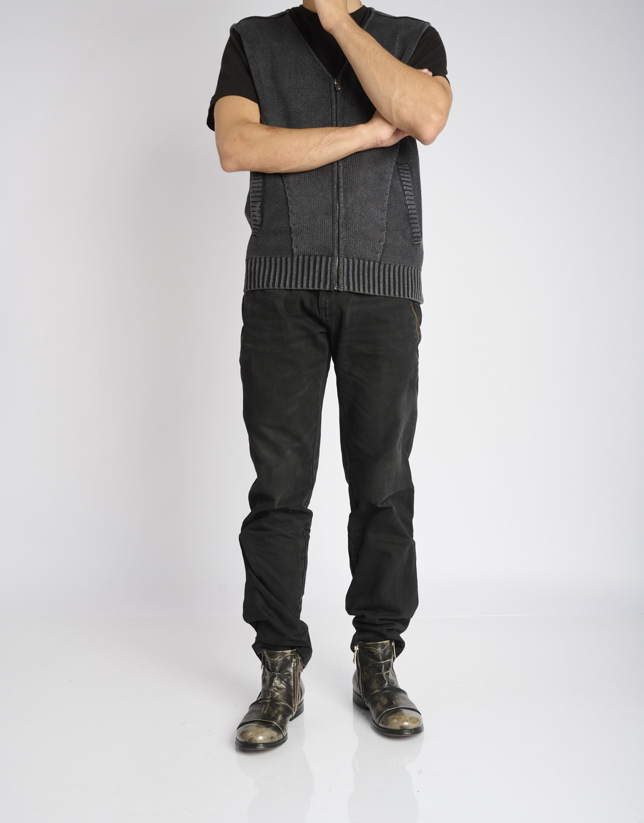 נעלי גברים - A.S. 98 - מגפונים CLASH - שחור מיוחד2