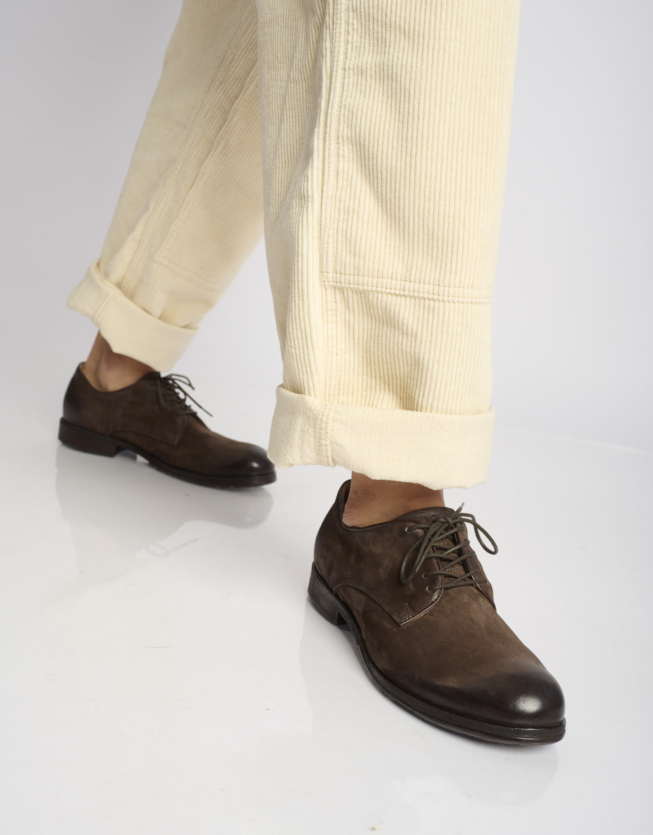 נעלי גברים - A.S. 98 - נעלי נובוק CLASH - חום3