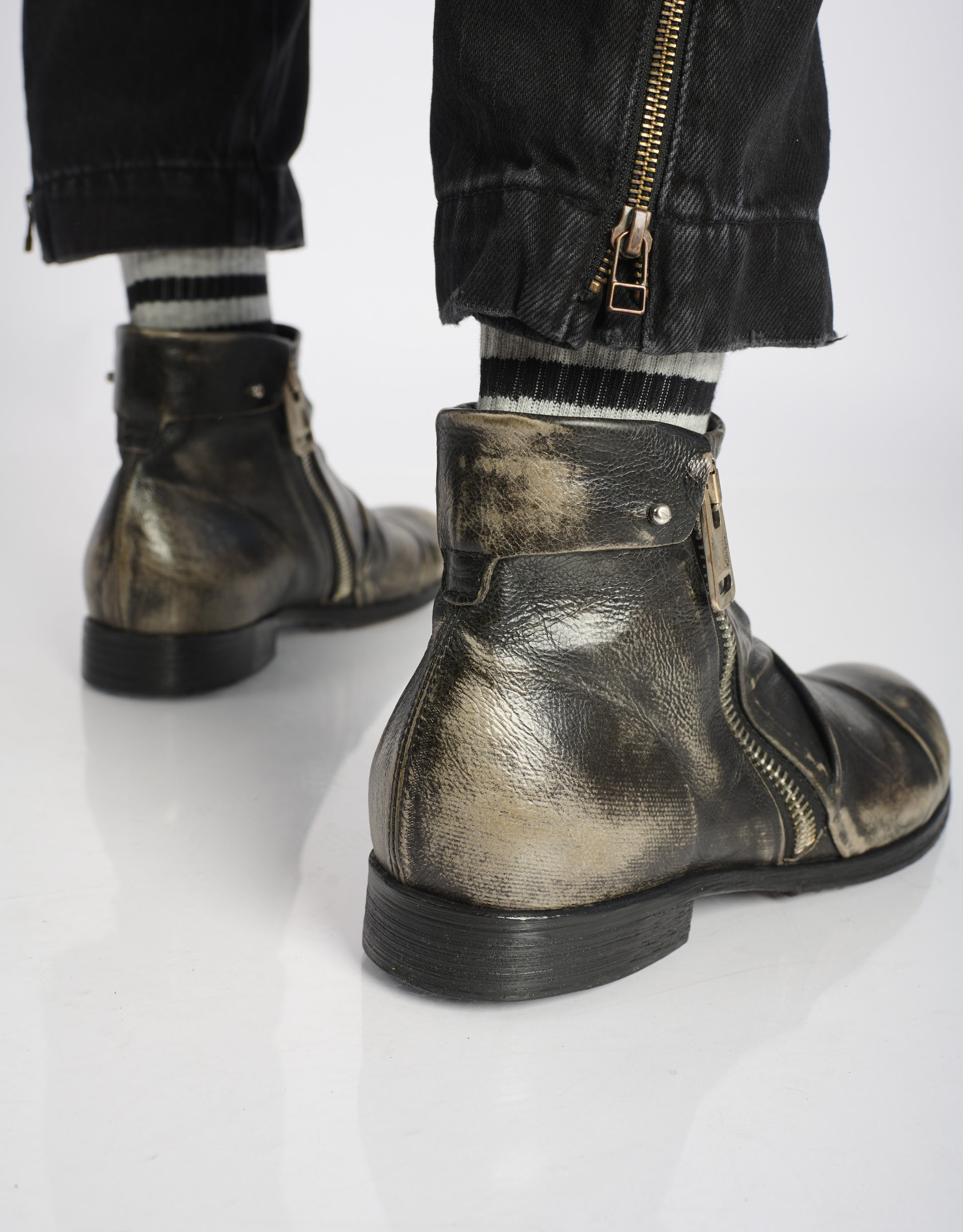 נעלי גברים - A.S. 98 - מגפונים CLASH - שחור מיוחד3