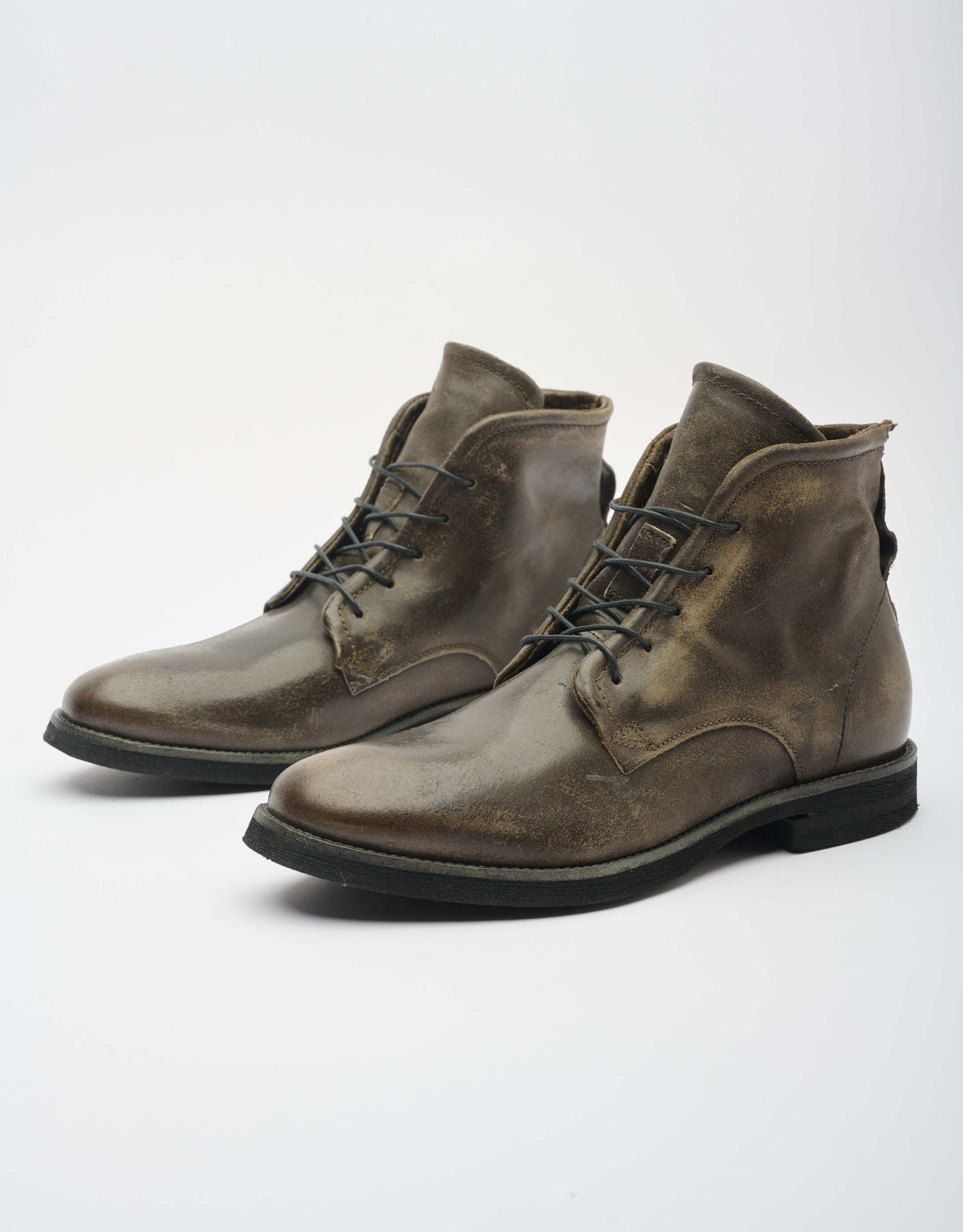 נעלי גברים - A.S. 98 - נעליים גבוהות CLASH - אפור כהה4