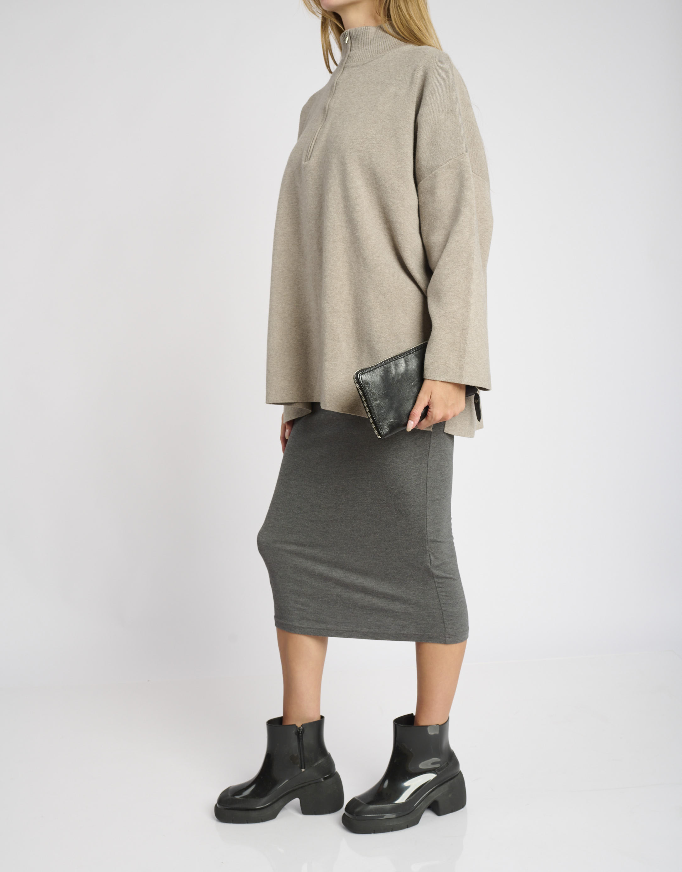 נעלי נשים - A.S. 98 - ארנק עור מלבני גדול - שחור3