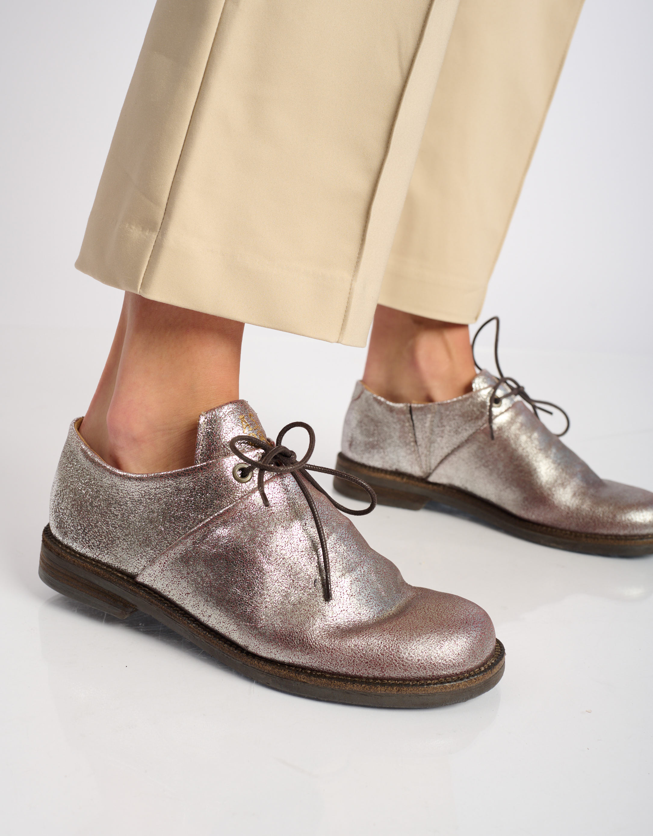 נעלי נשים - A.S. 98 - נעליים מטאליות ALONE - כסף1