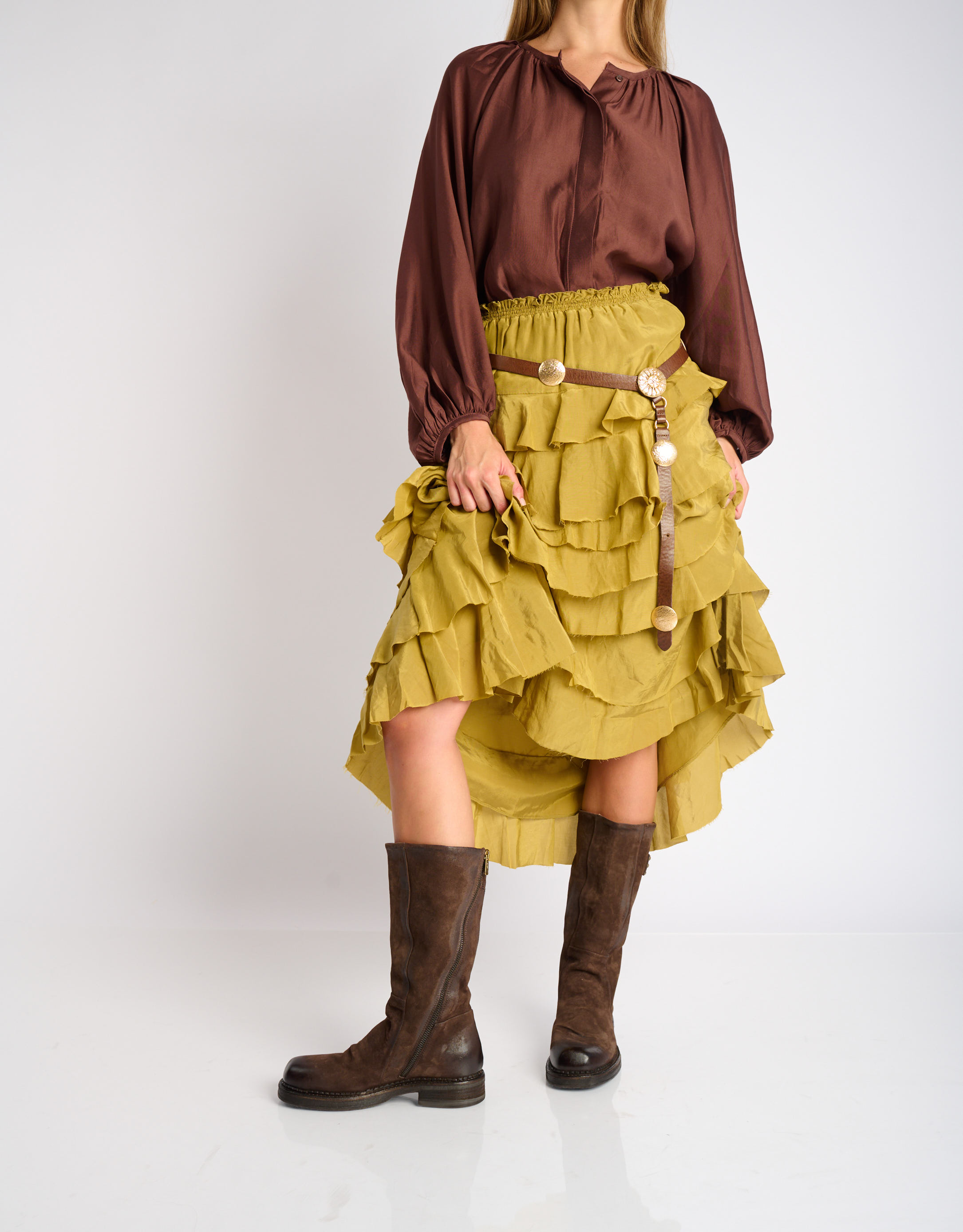 נעלי נשים - A.S. 98 - מגפיים VIRGINE - חום1