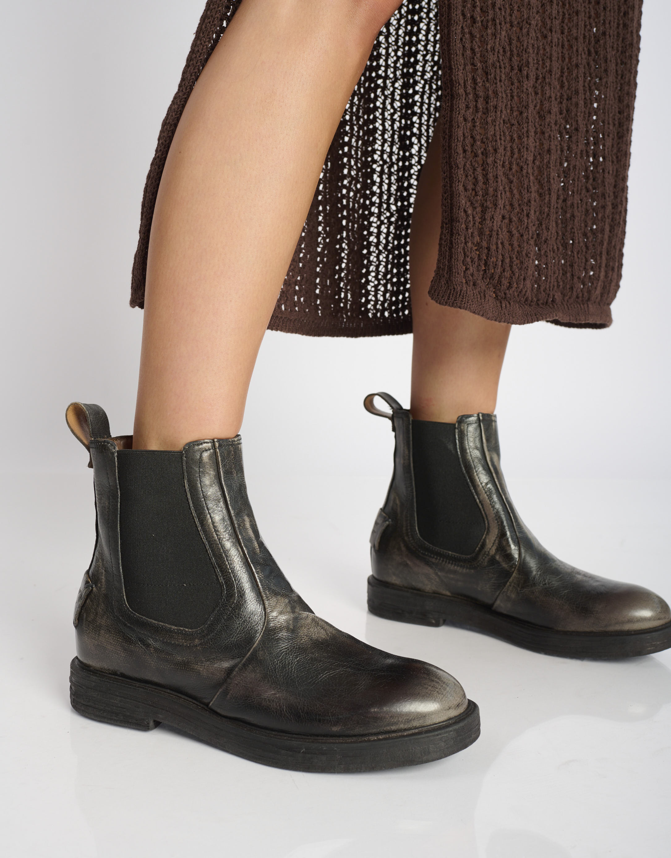 נעלי נשים - A.S. 98 - מגפוני צ'לסי PAST - שחור מיוחד2