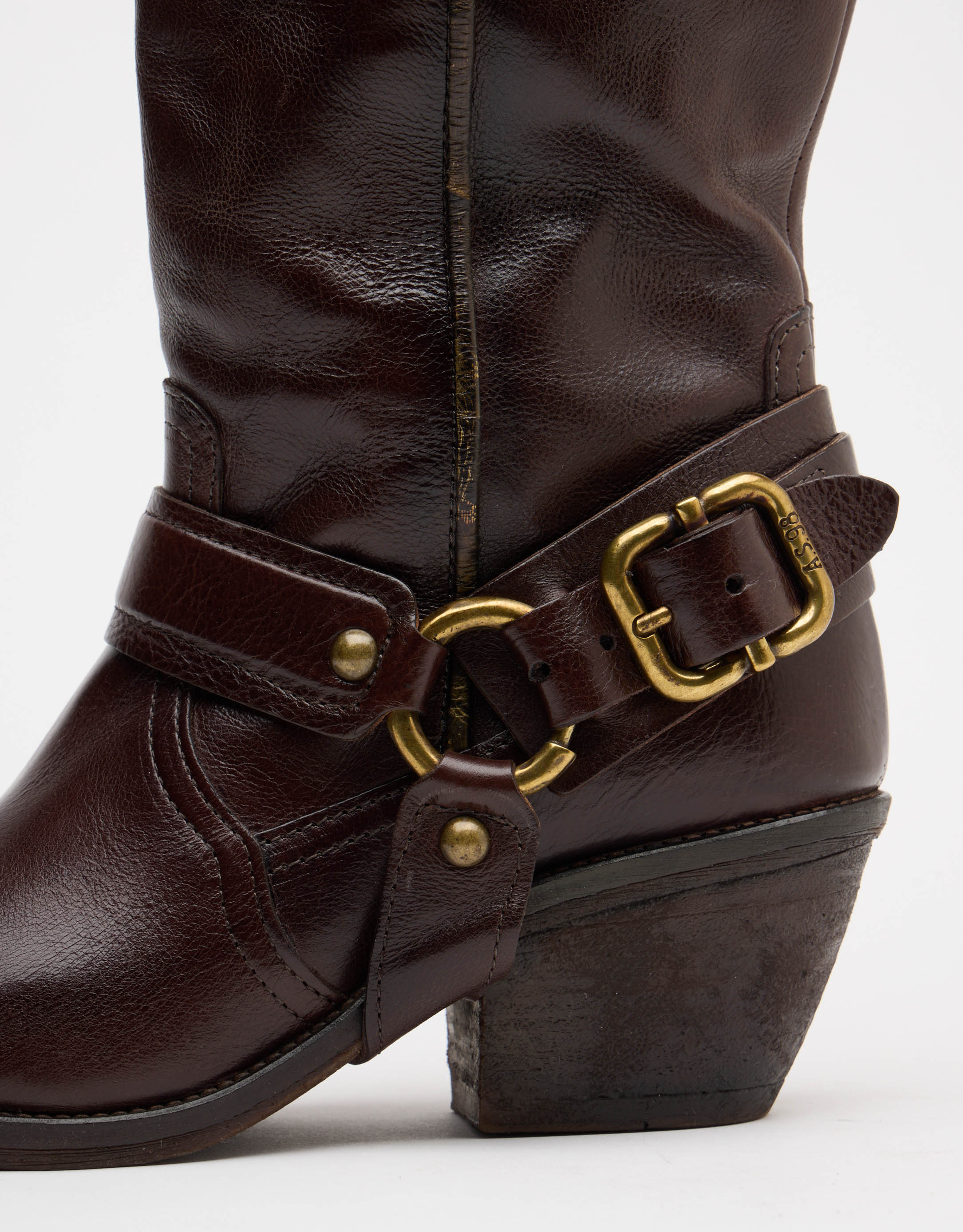 נעלי נשים - A.S. 98 - מגפי בוקרים COUNTRY - חום1