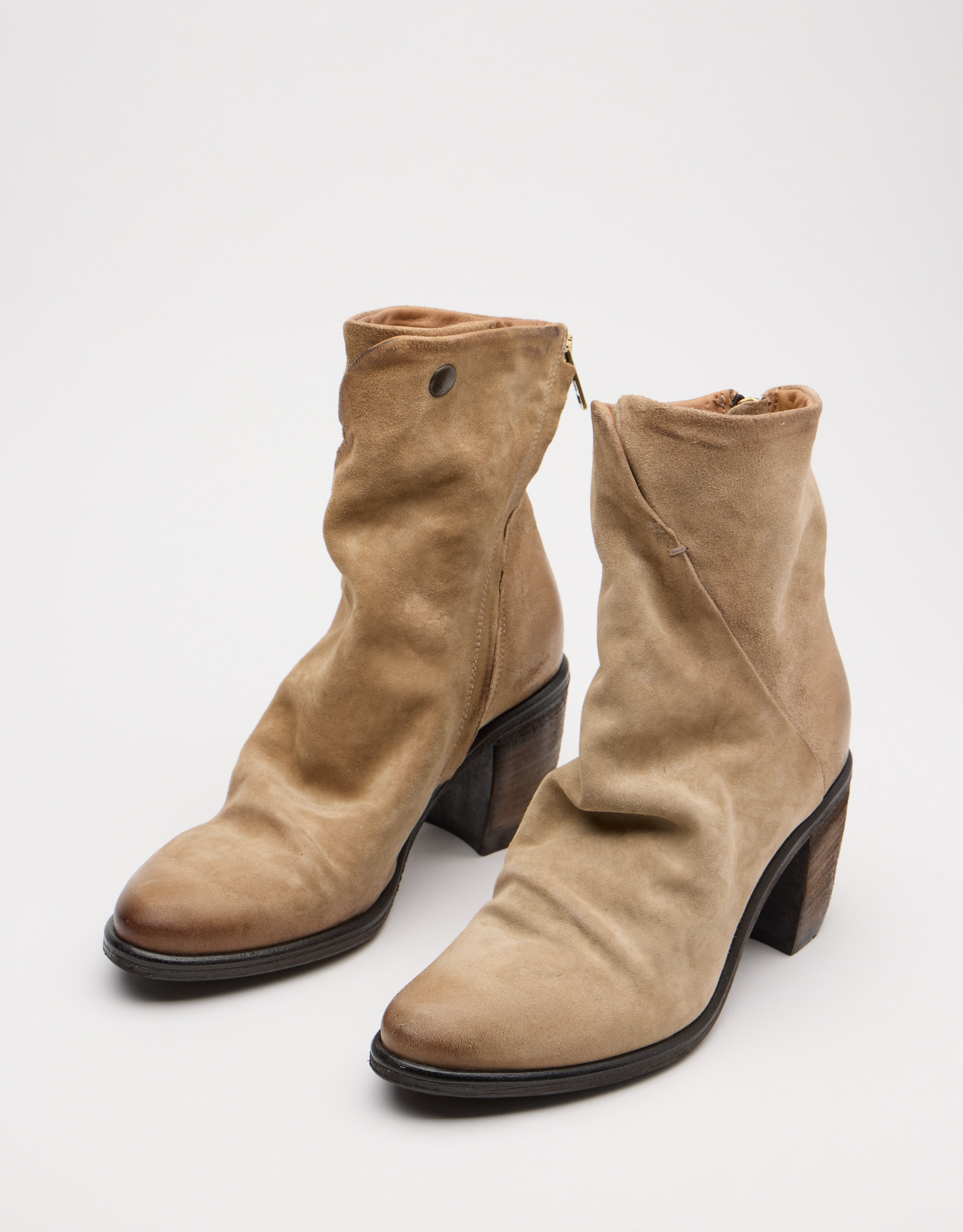 נעלי נשים - A.S. 98 - מגפונים עם עקב RITHM - בז'1