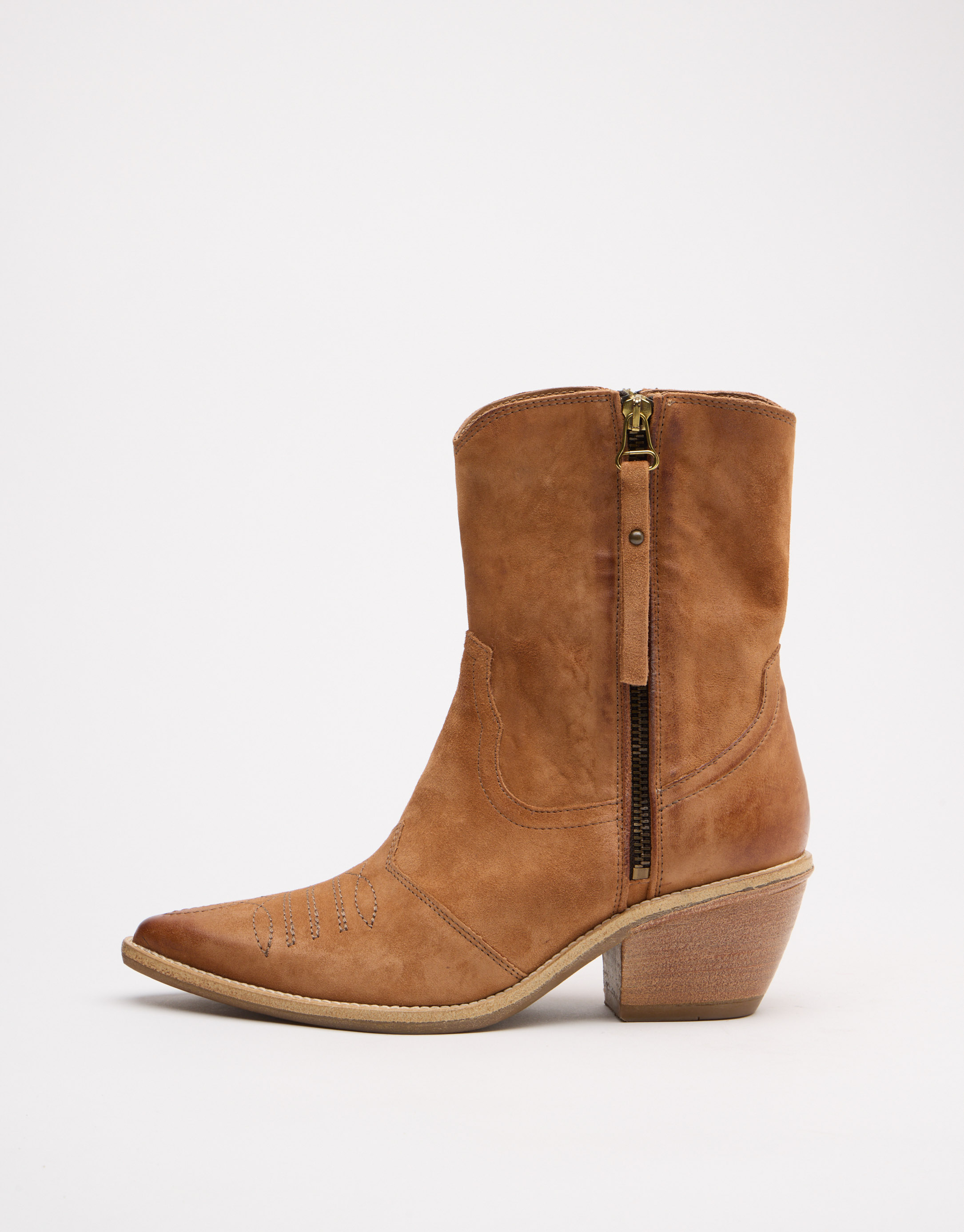 נעלי נשים - A.S. 98 - מגפוני נובוק COUNTRY - קאמל2