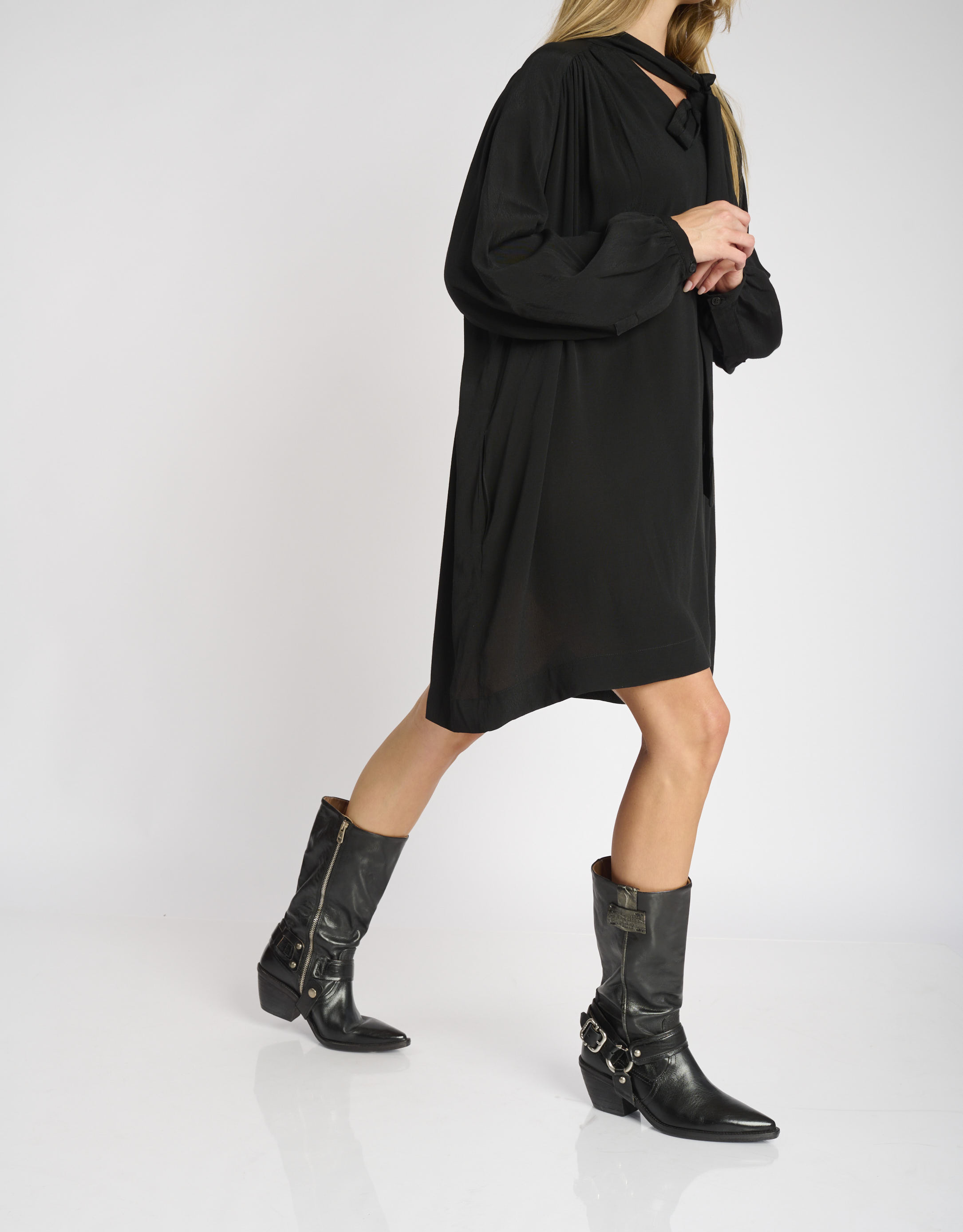 נעלי נשים - A.S. 98 - מגפי בוקרים COUNTRY - שחור1