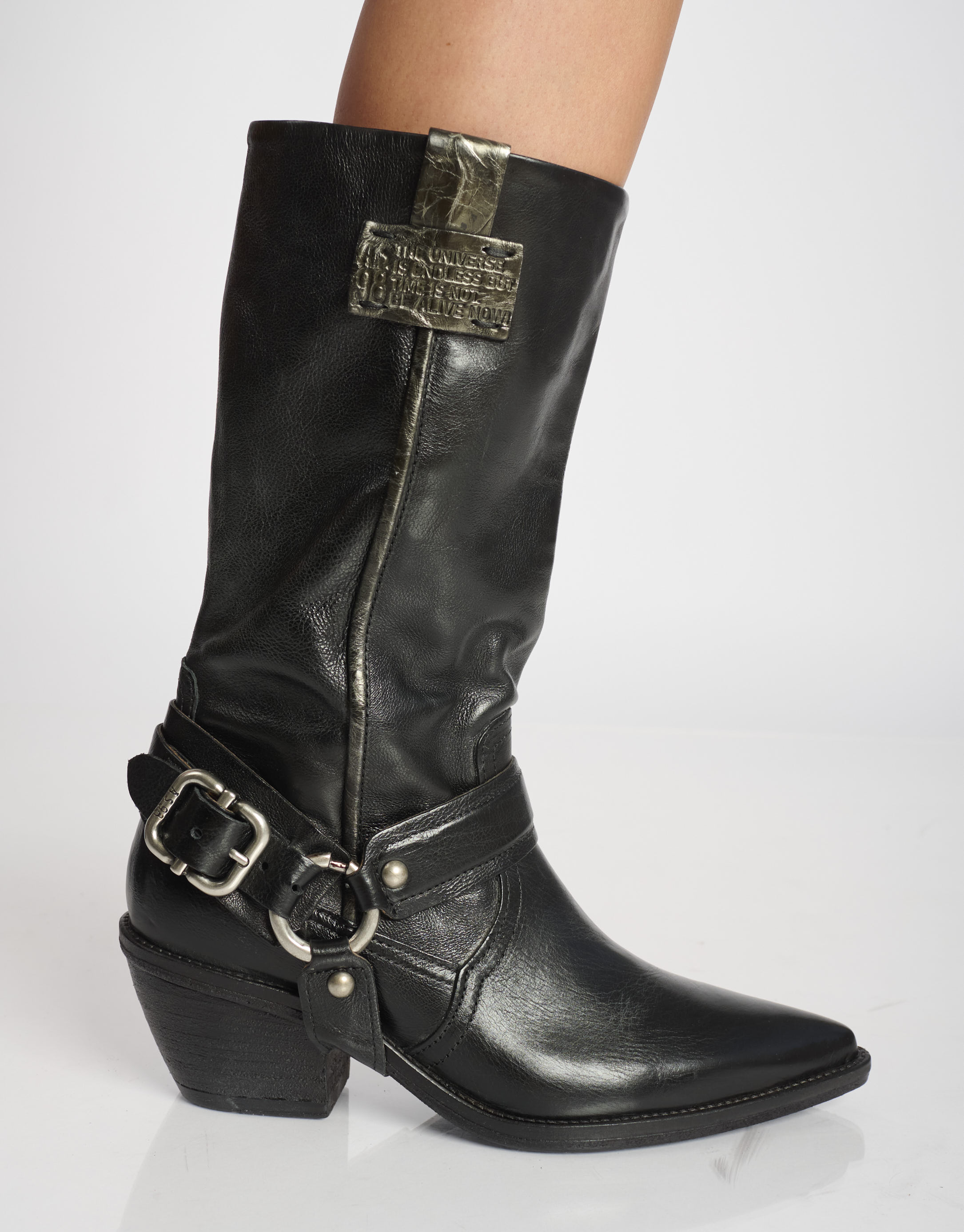 נעלי נשים - A.S. 98 - מגפי בוקרים COUNTRY - שחור2